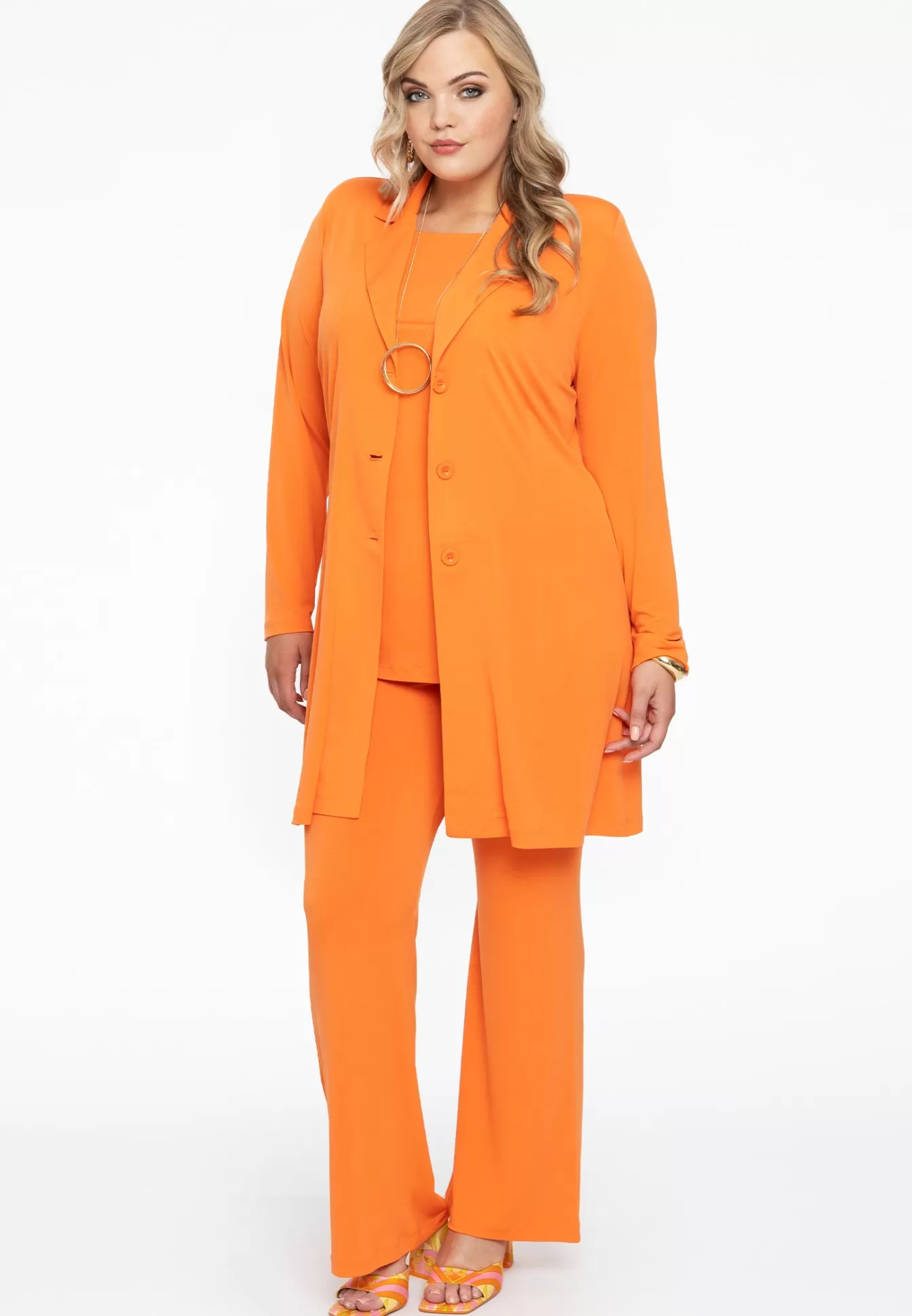 YOEK Blazer long DOLCE Orange Clearance