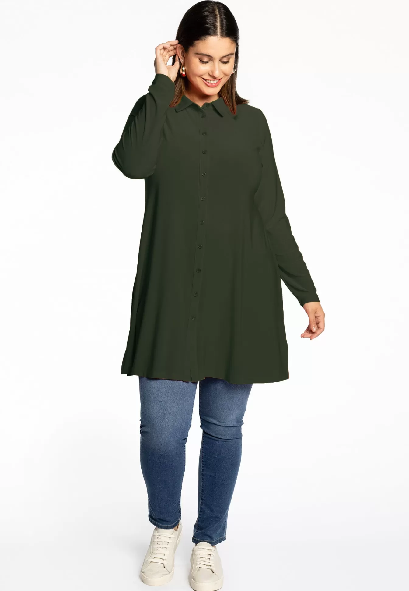 YOEK Blouse DOLCE Darkgreen Shop