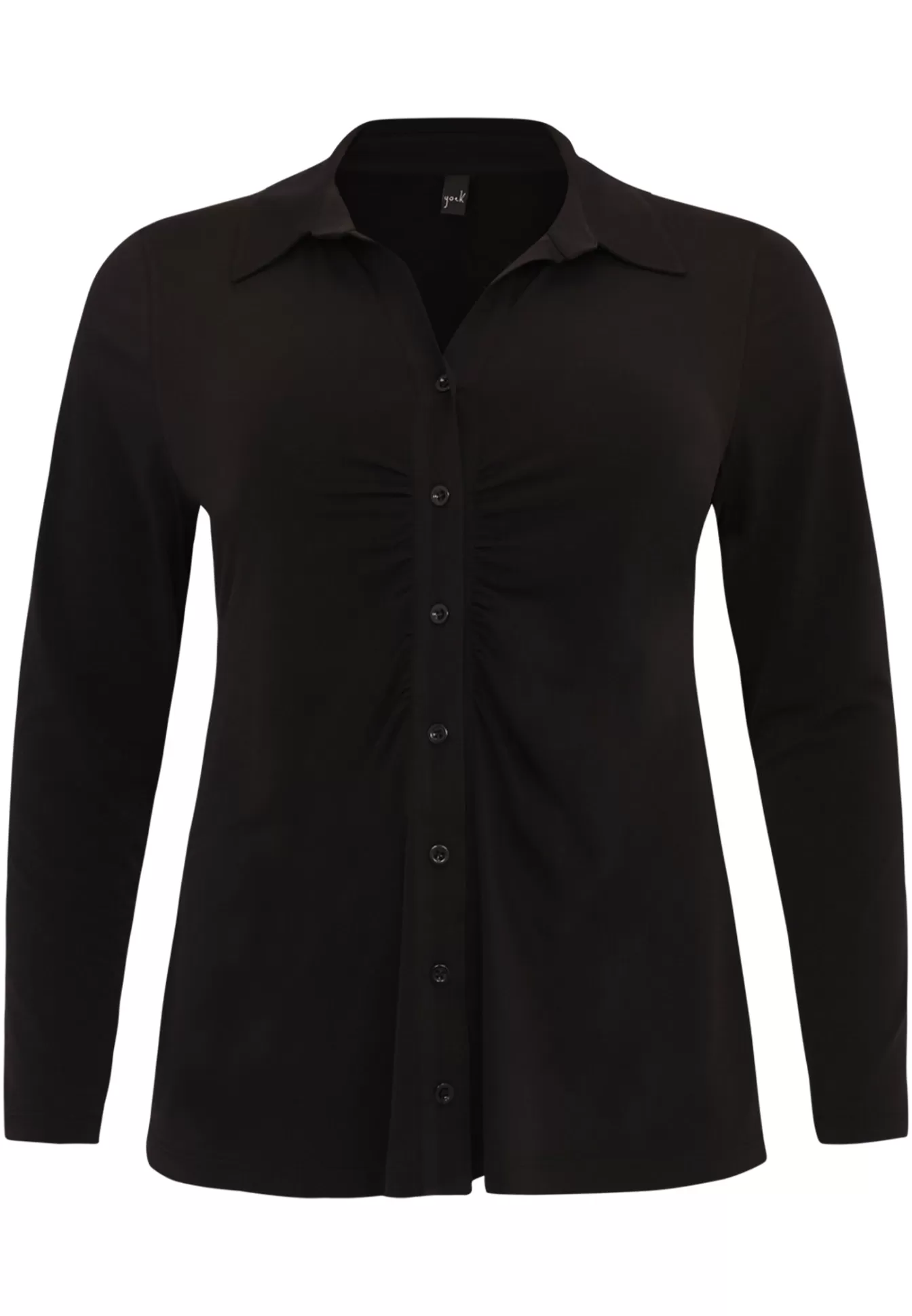 YOEK Blouse met plooien DOLCE Black Best Sale