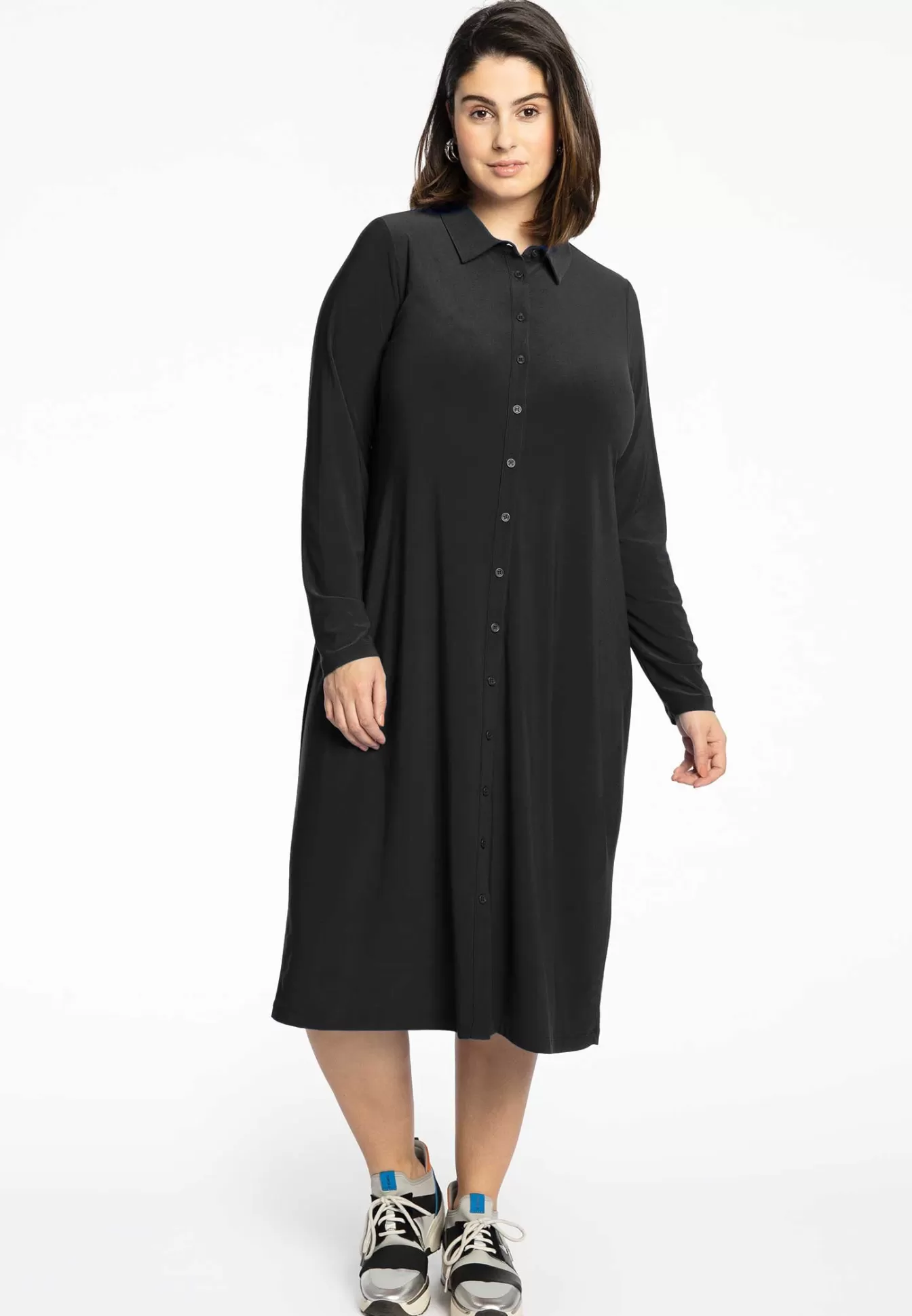 YOEK Blouse midi DOLCE Black Clearance