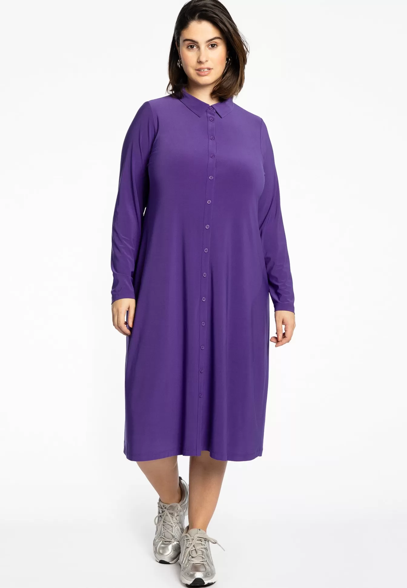 YOEK Blouse midi DOLCE Purple Cheap