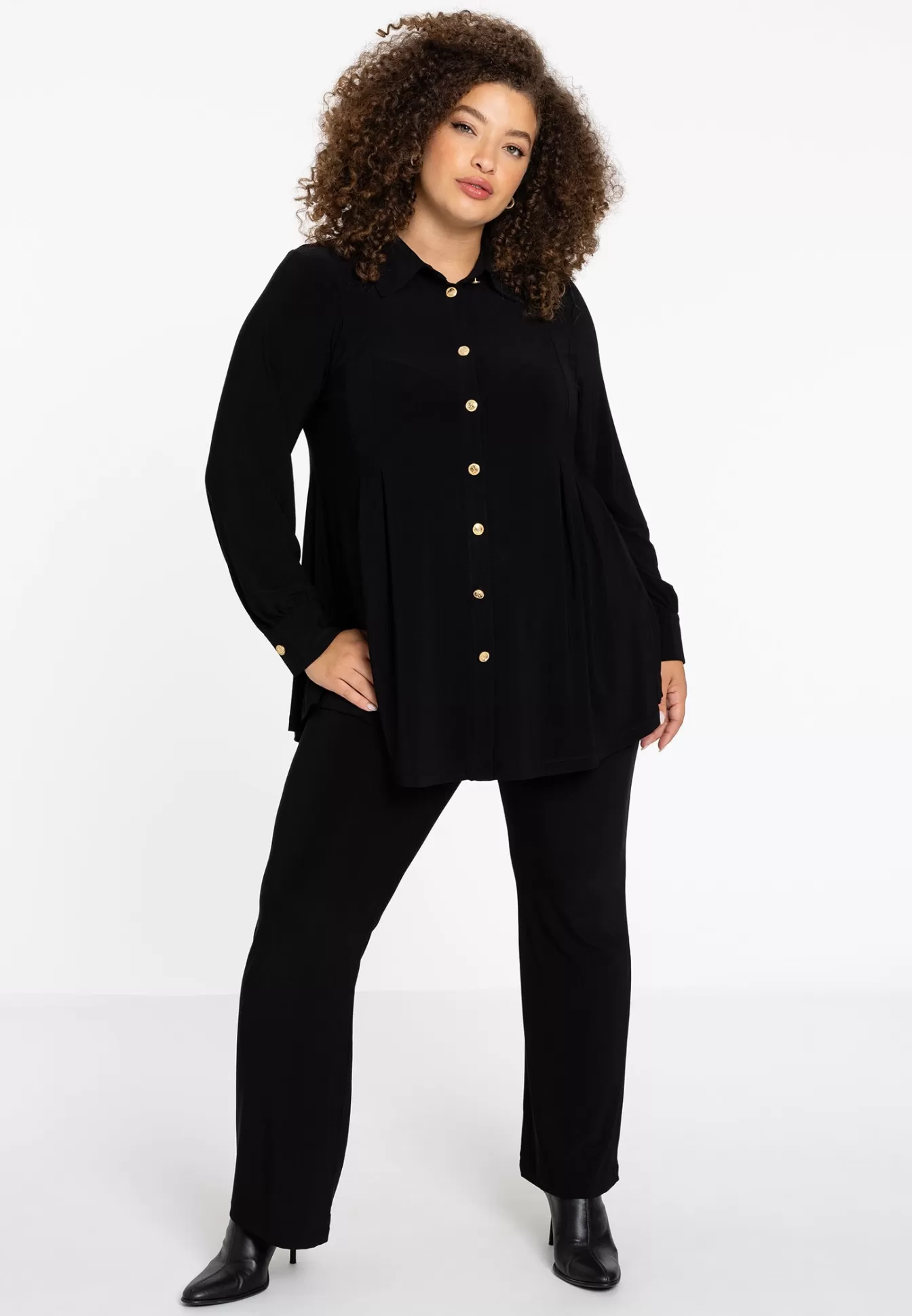 YOEK Blouse plooien DOLCE Black Online