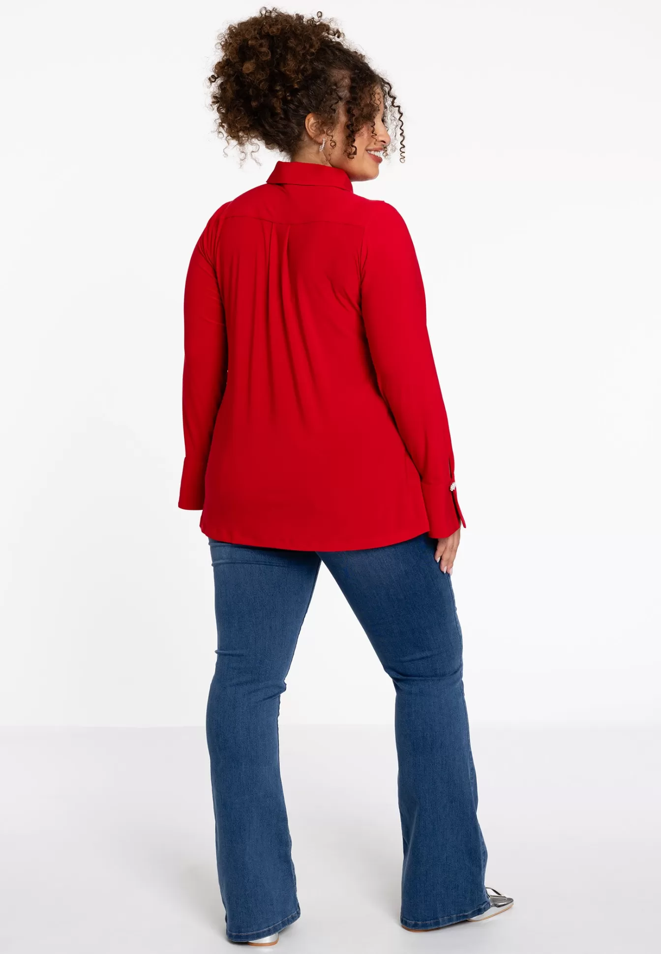 YOEK Blouse volant DOLCE Red Best