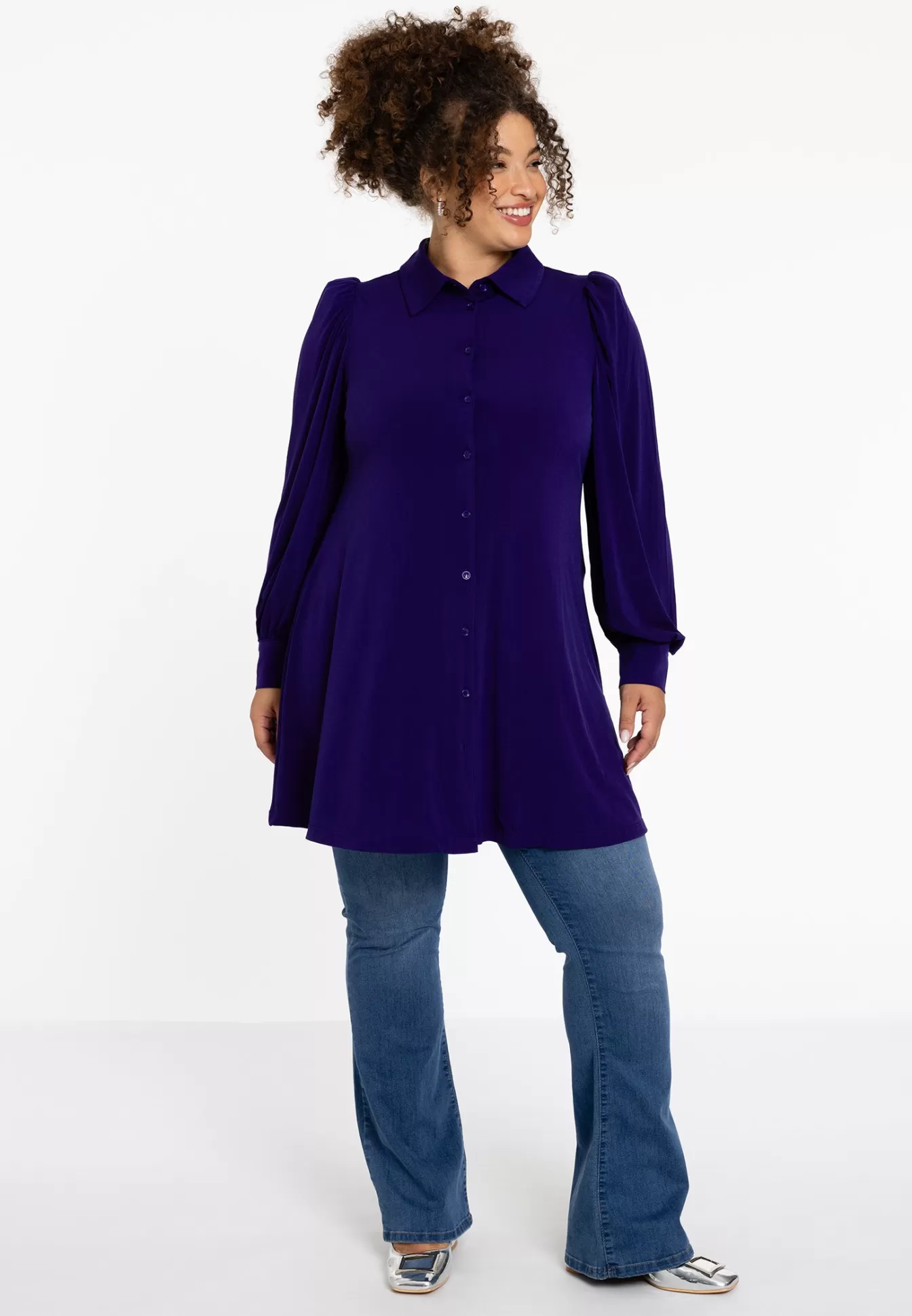 YOEK Blouse wide bottom DOLCE Purple Store