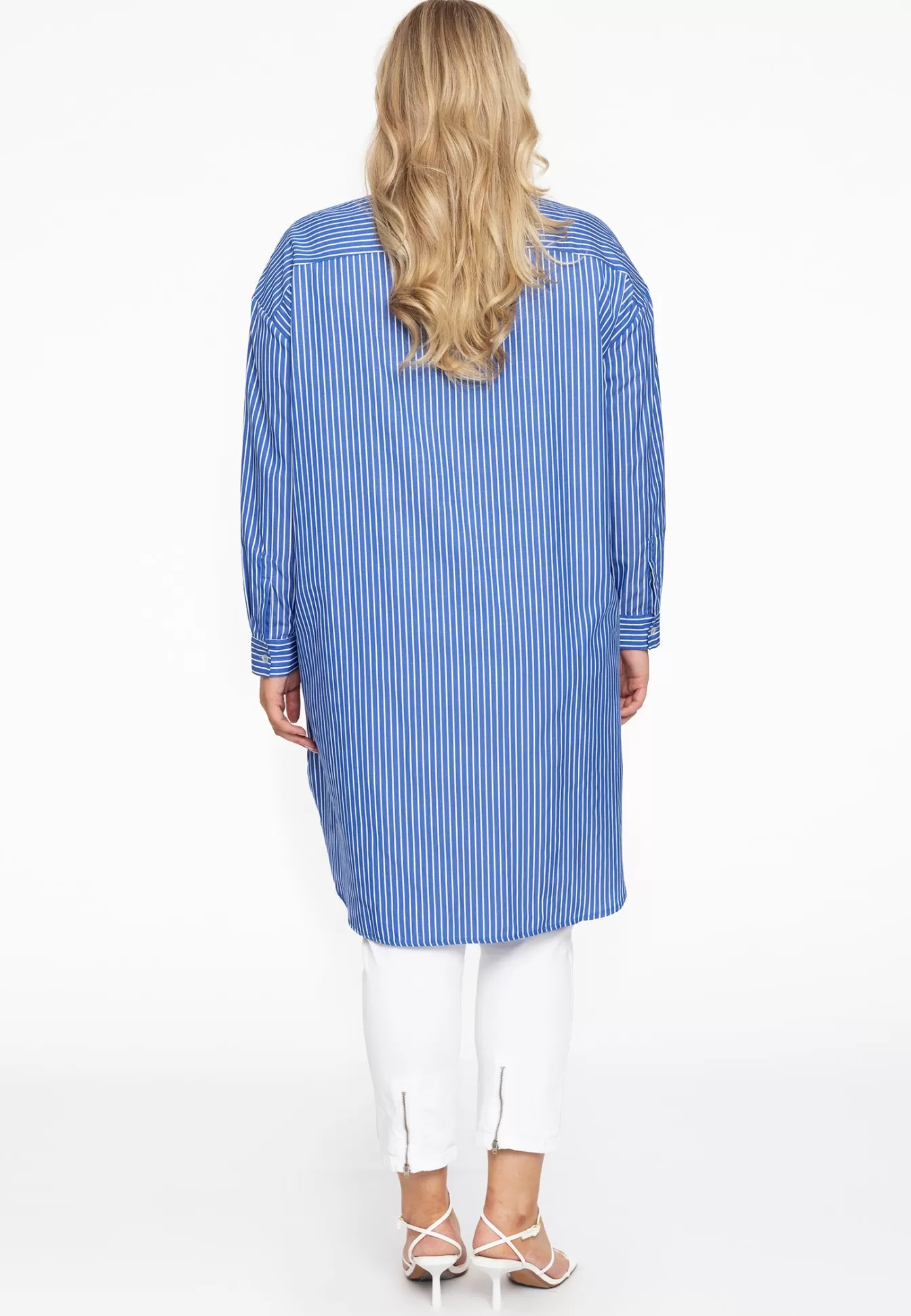 YOEK Blouse-jurk SMALL STRIPE Blue Online