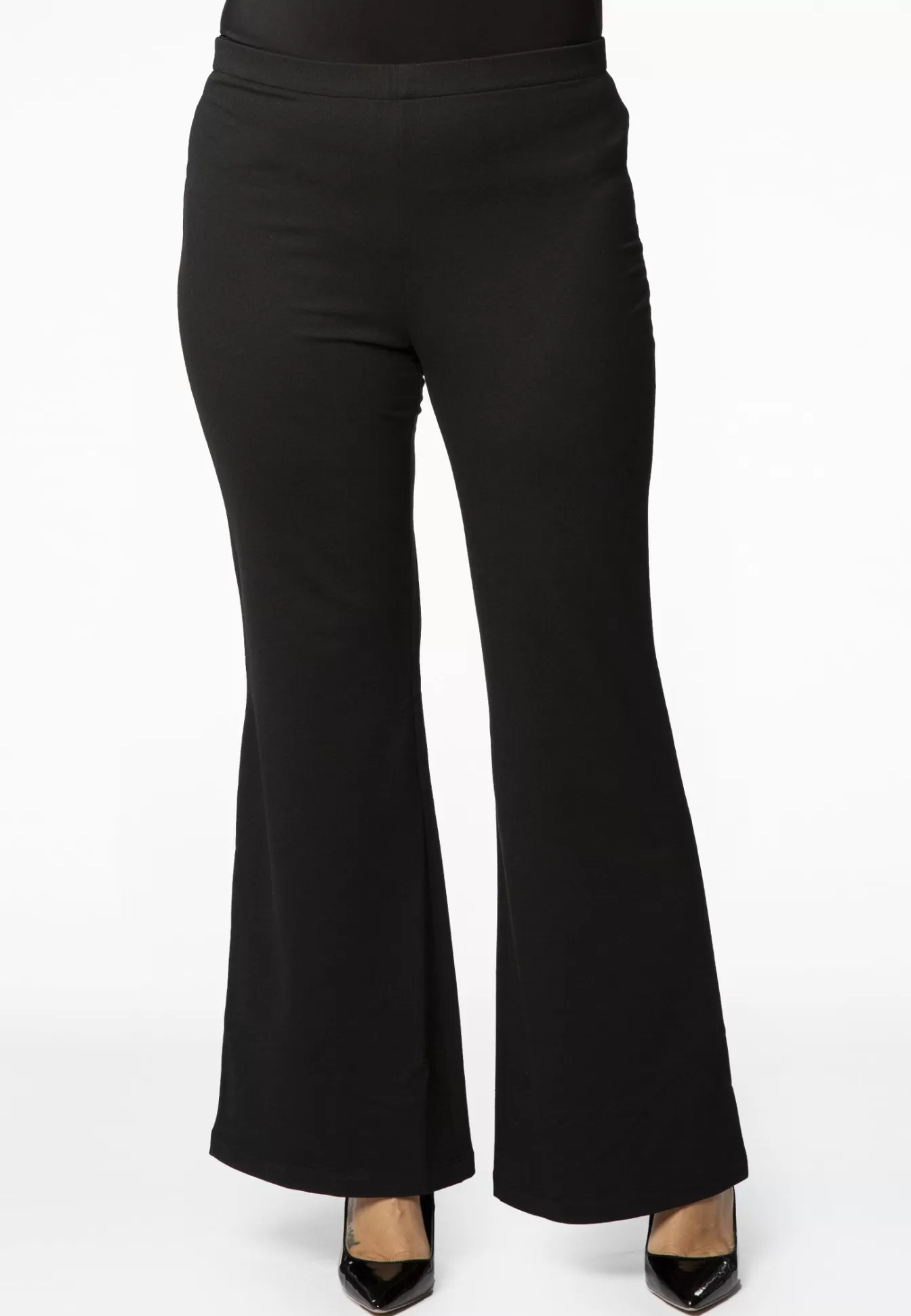 YOEK Boot-cut pants INTERLOCK Black Store