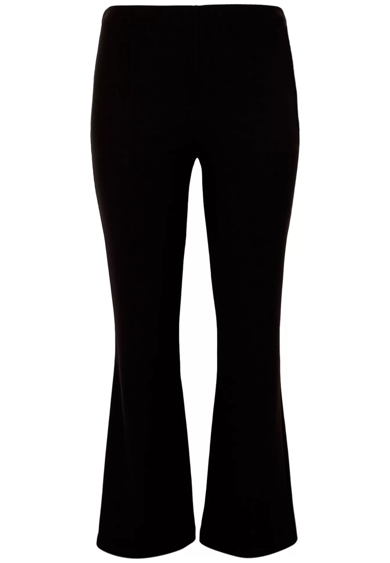 YOEK Broek bootleg RIB Black Fashion