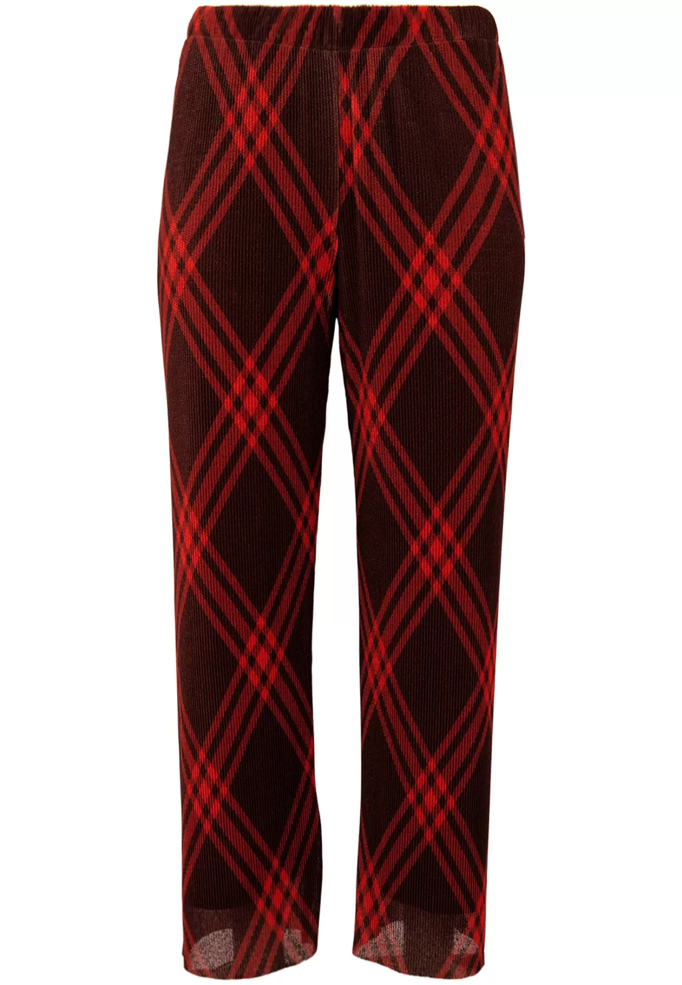 YOEK Broek CHECK Red Hot