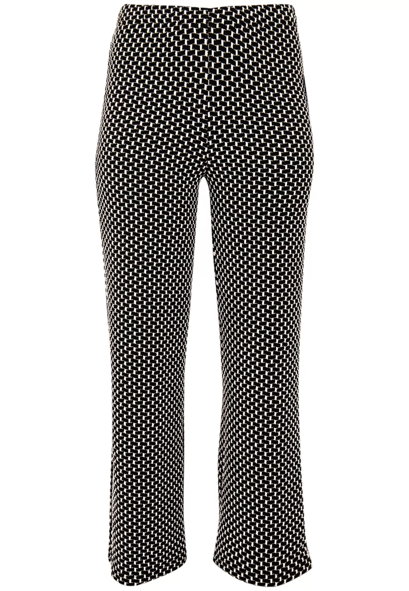 YOEK Broek JACQUARD KNIT Black Fashion