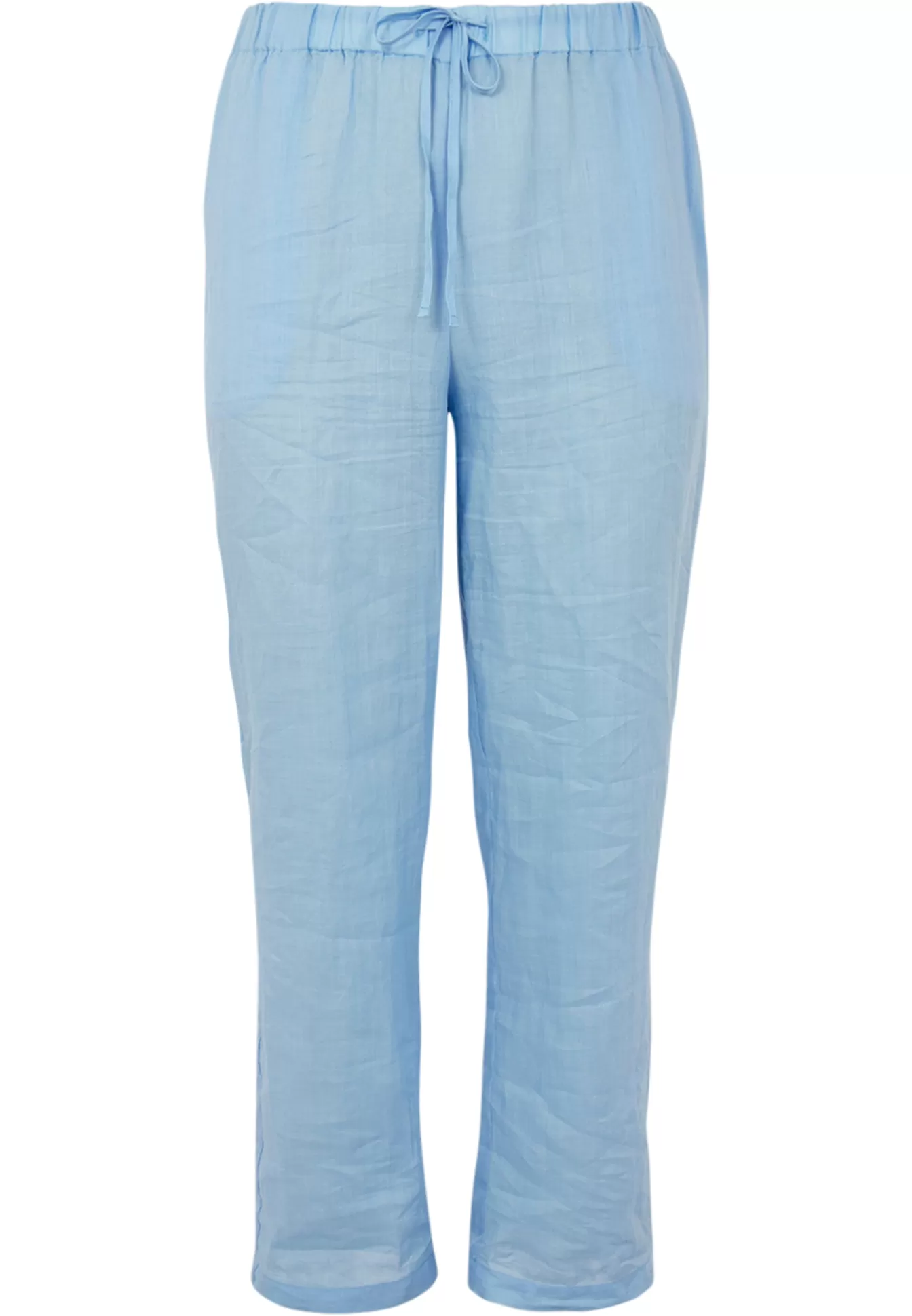 YOEK Broek LINEN Lightblue Outlet