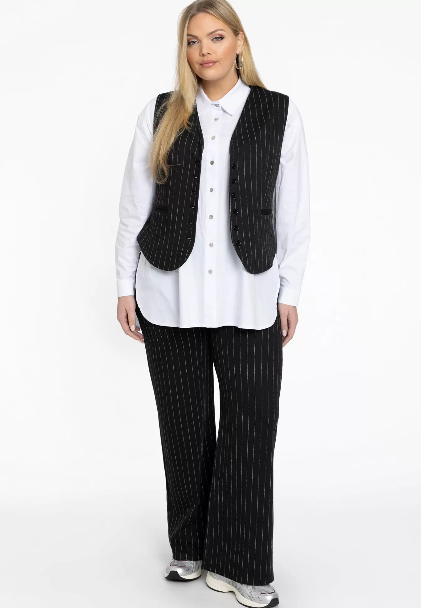 YOEK Broek PINSTRIPE Black Shop