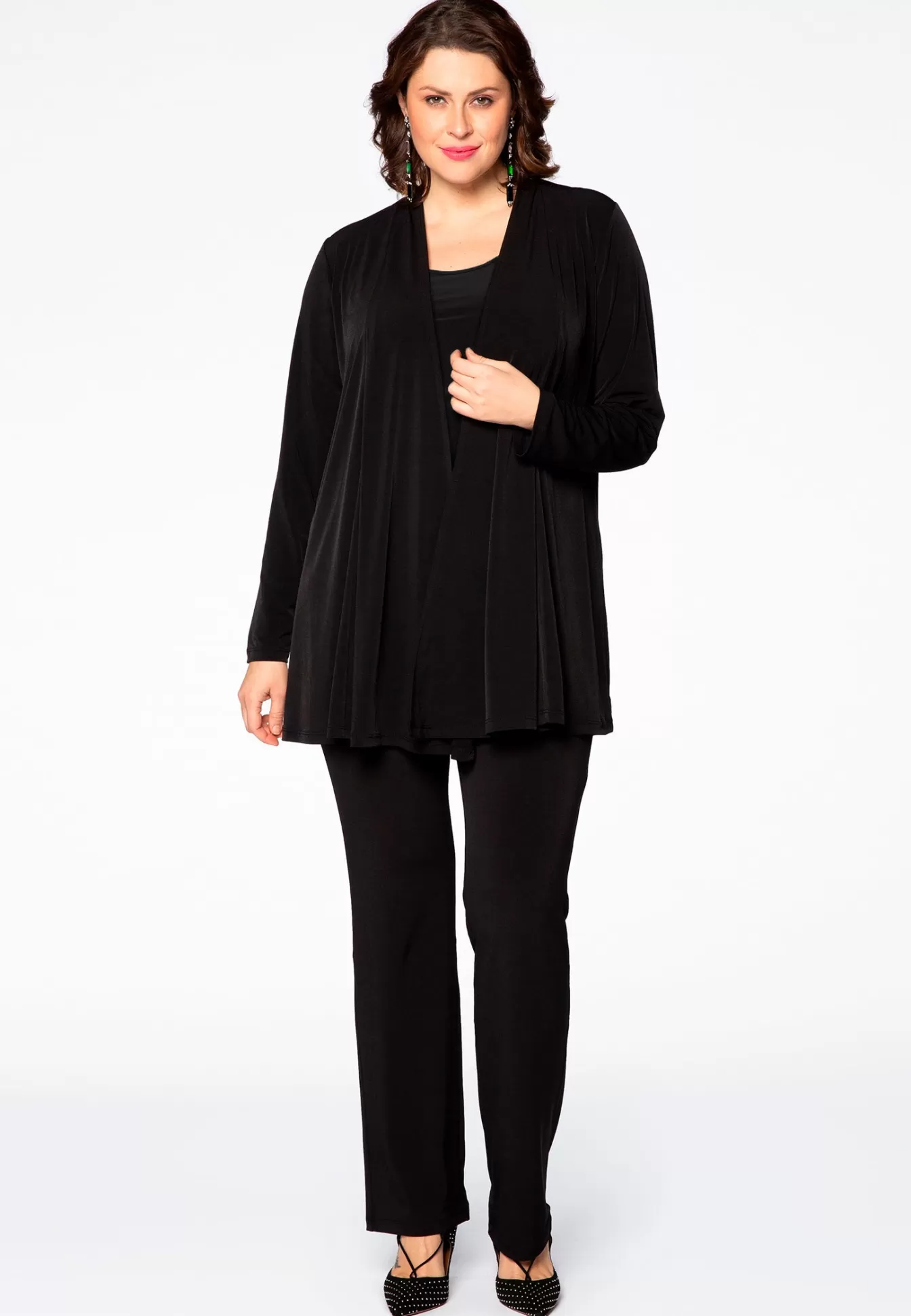 YOEK Cardigan met plooien DOLCE Black Clearance