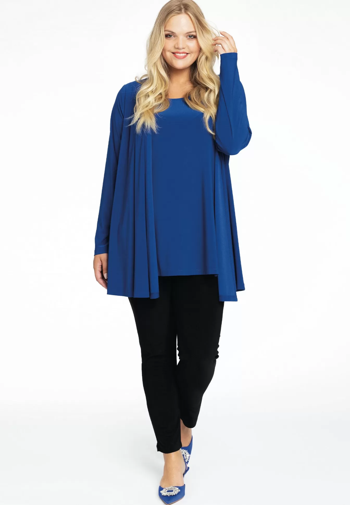 YOEK Cardigan met plooien DOLCE Indigo Hot