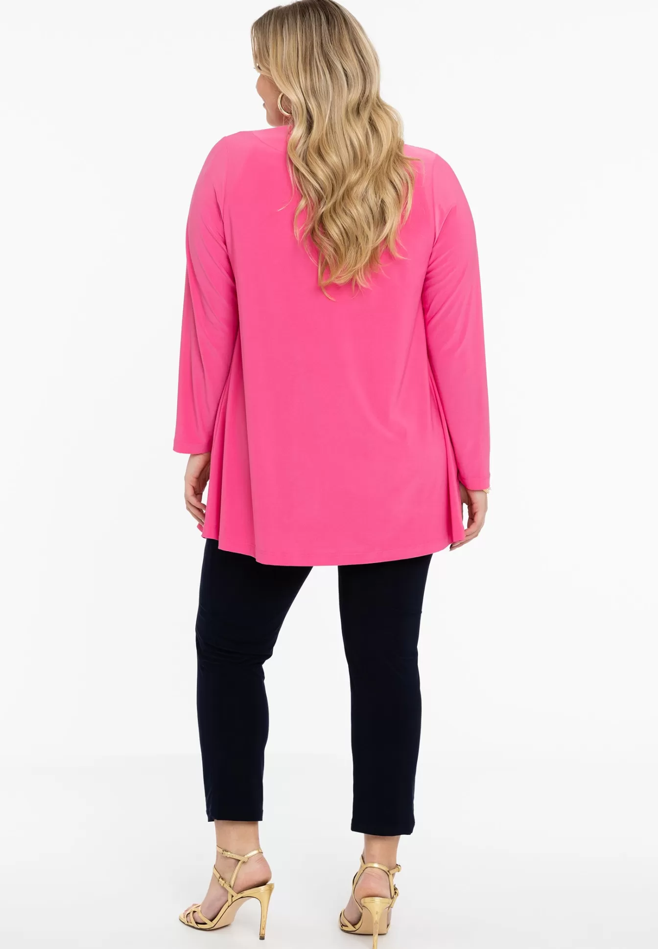 YOEK Cardigan met plooien DOLCE Pink Clearance