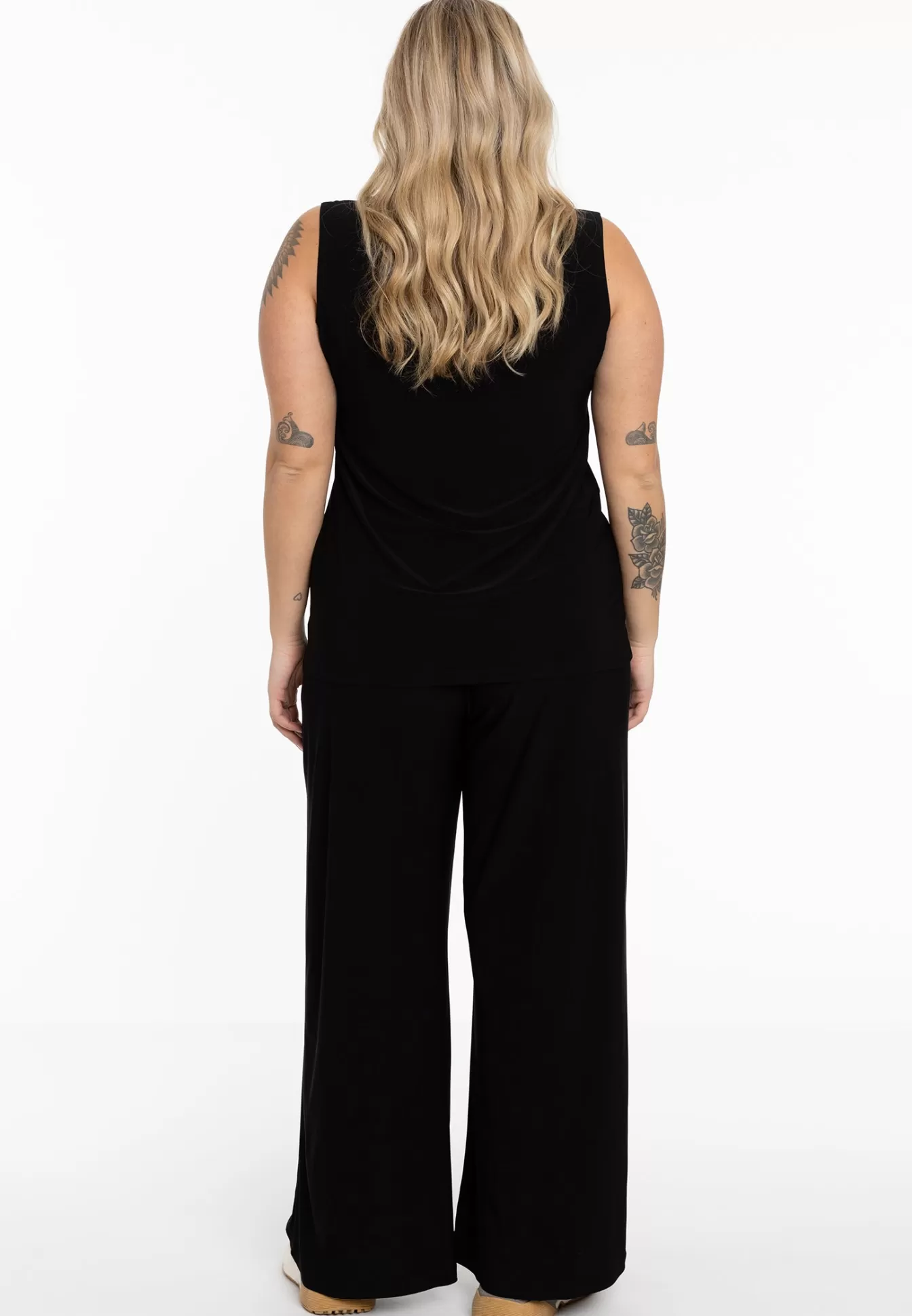 YOEK Extra wijde broek DOLCE Black Best