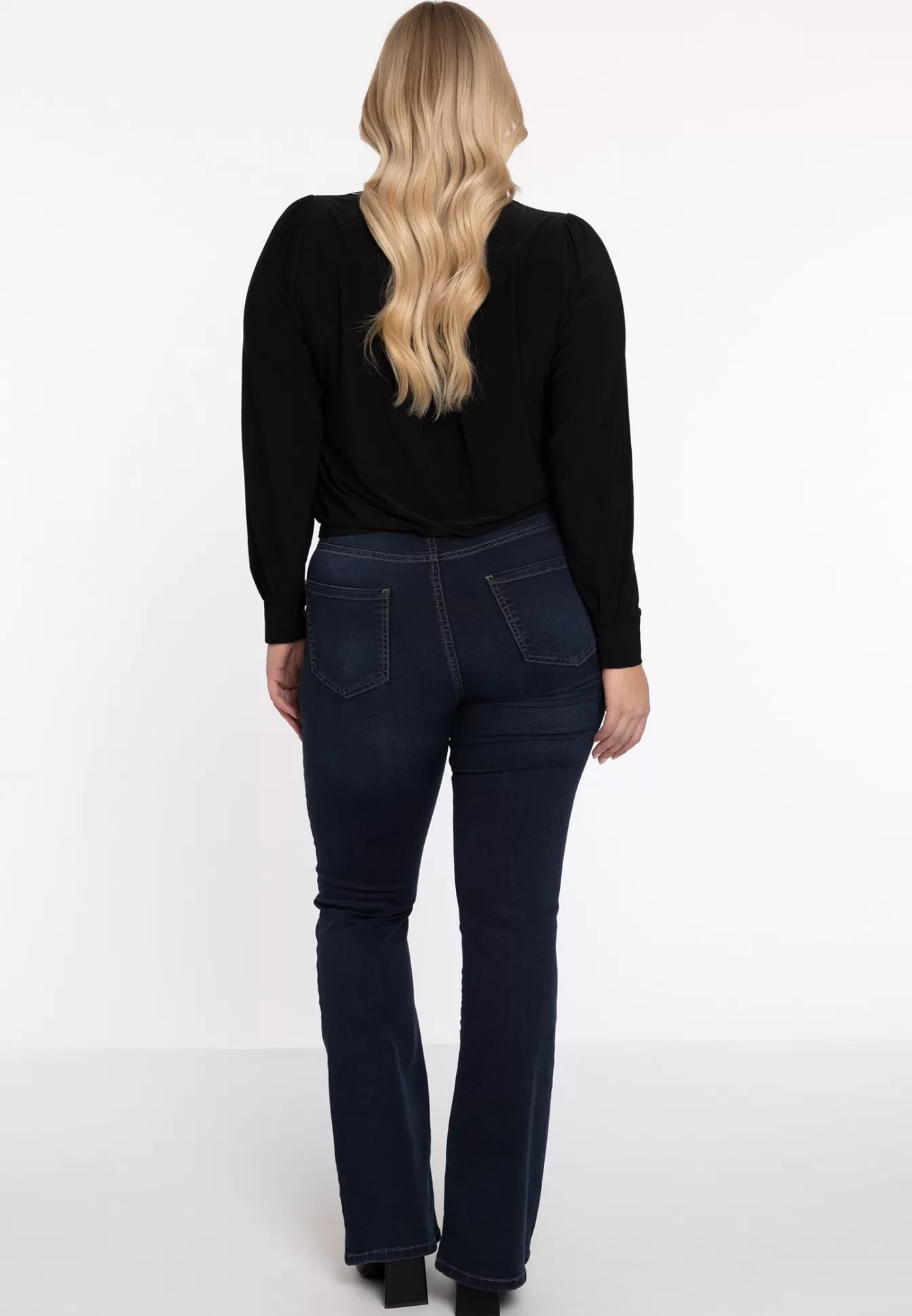 YOEK Flared jeans Darkindigo Sale