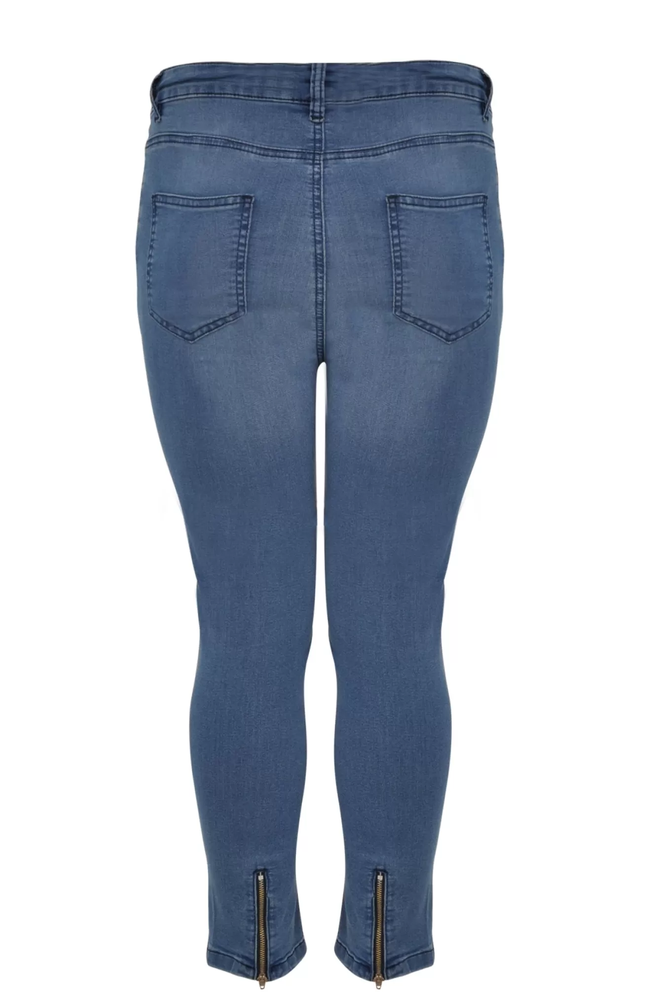 YOEK Jeans 7/8 met rits Indigo Fashion