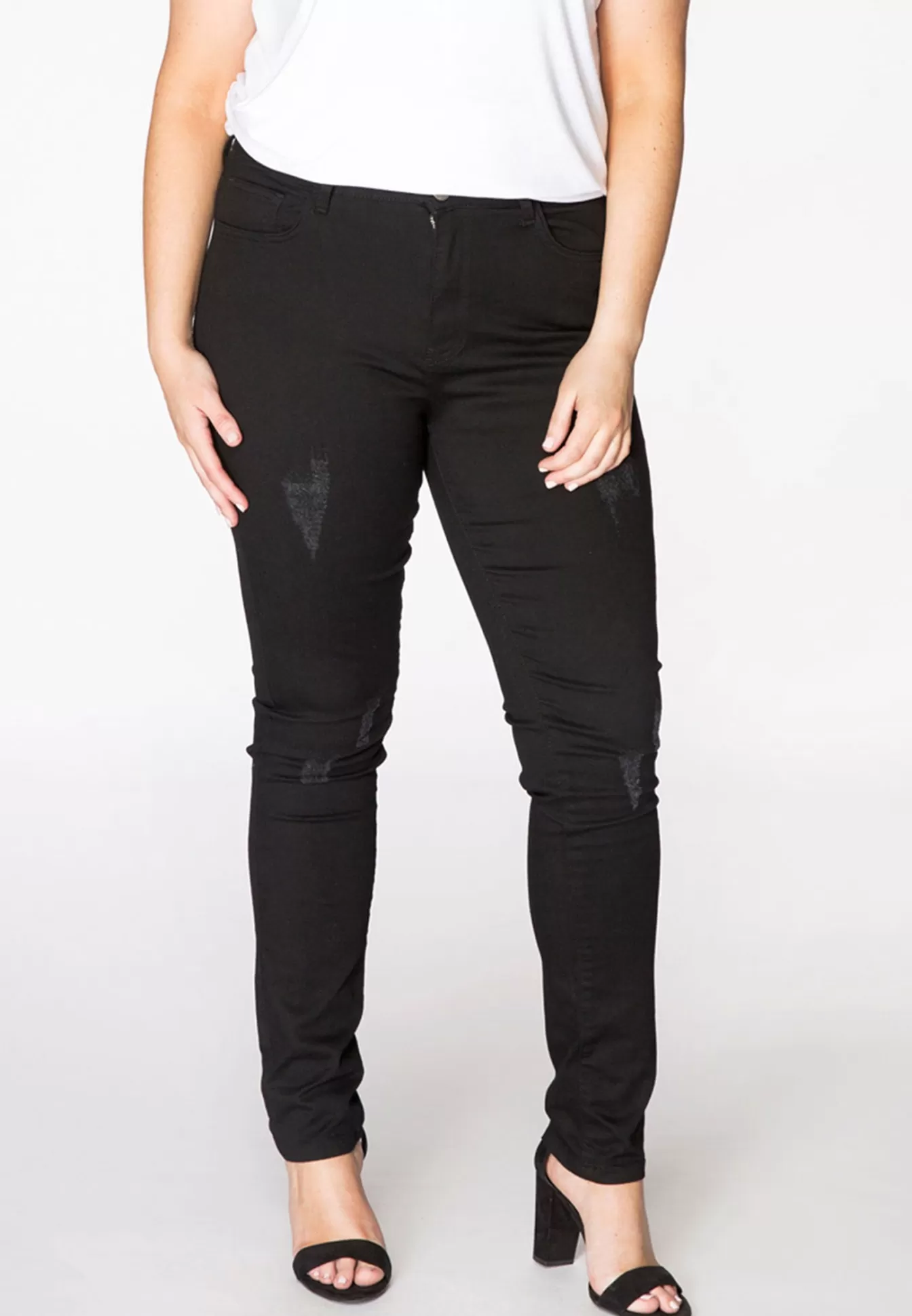 YOEK Jeans destroyed Black Fashion