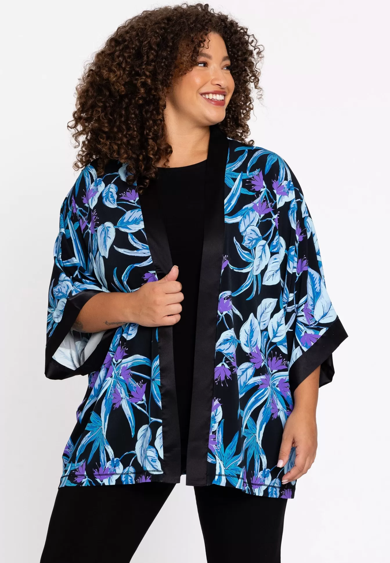 YOEK Kimono kort DIANA Blue Best Sale