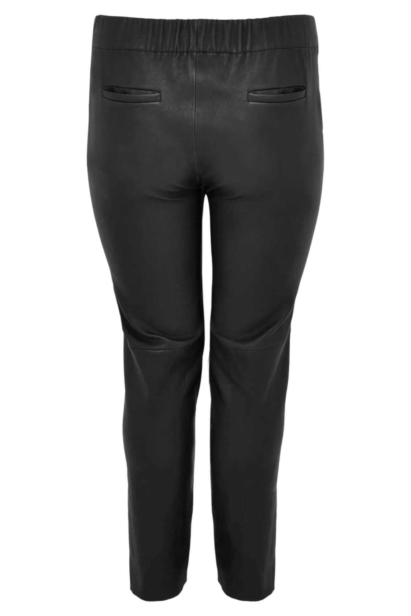 YOEK Leren broek met naad Black Sale