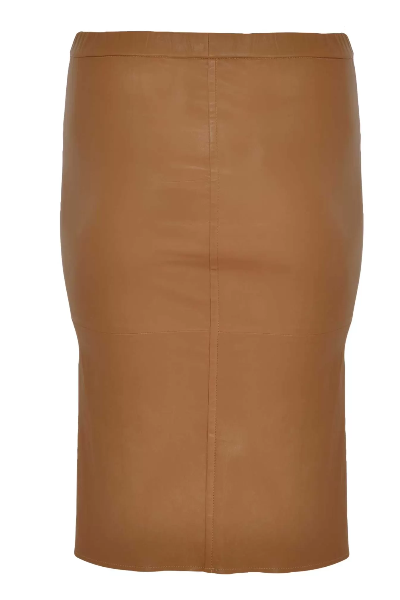 YOEK Leren stretch rok Brown Discount