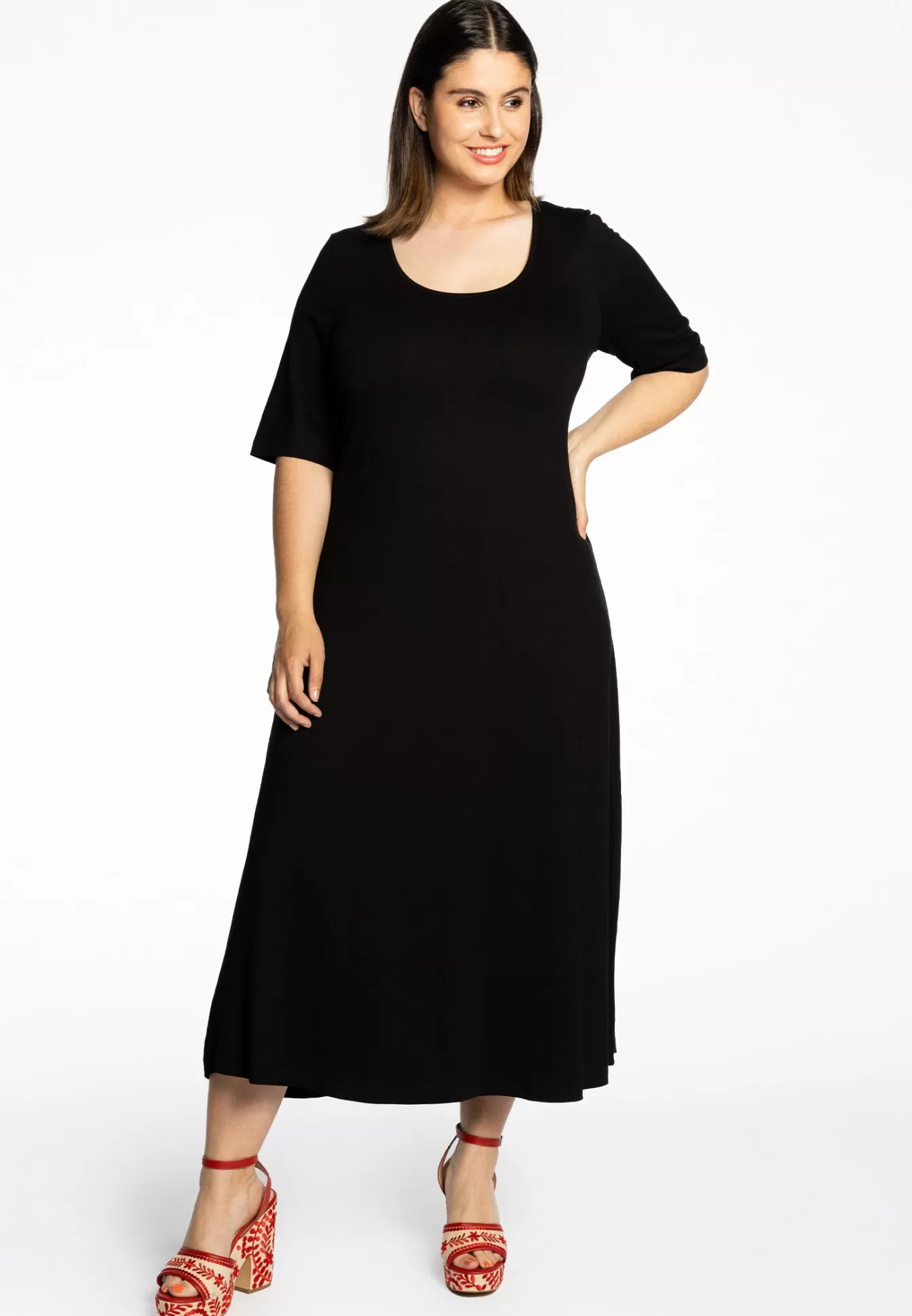 YOEK Long dress VI/EA Black Best Sale