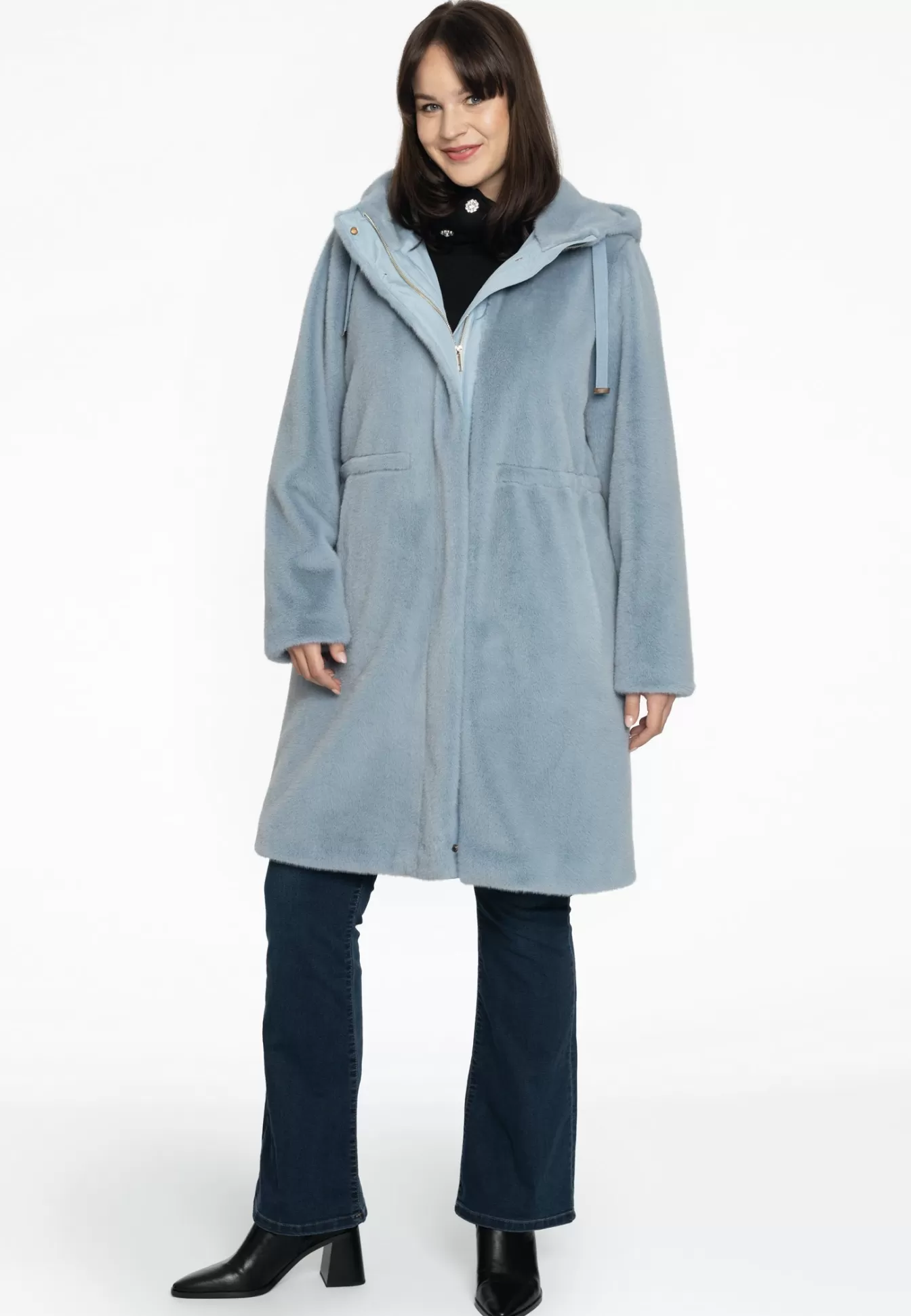 YOEK Parka faux fur Lightblue Store