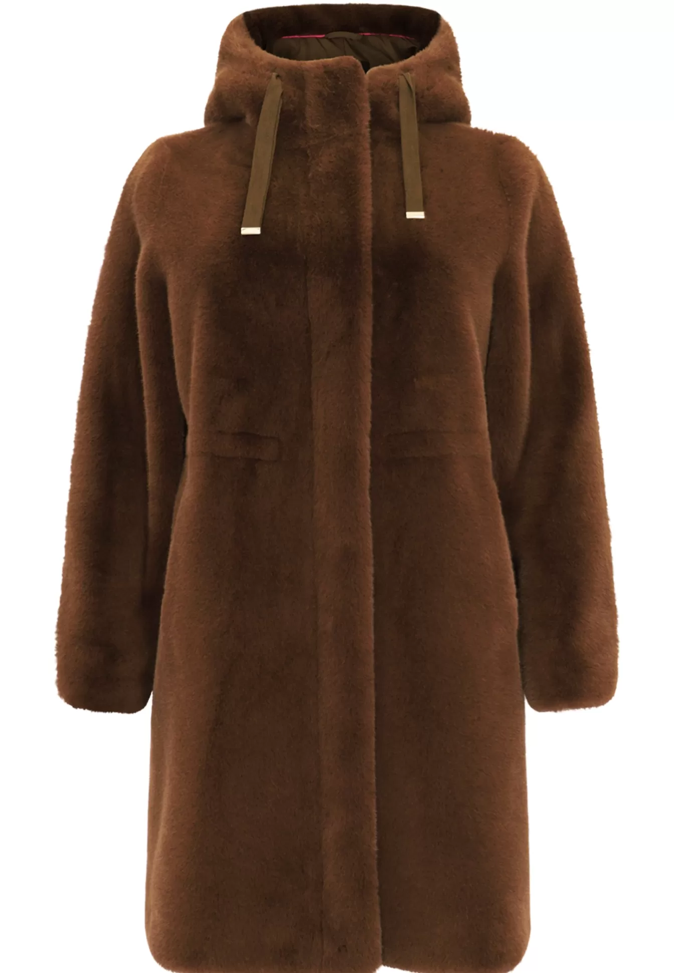 YOEK Parka faux fur Midbrown Shop