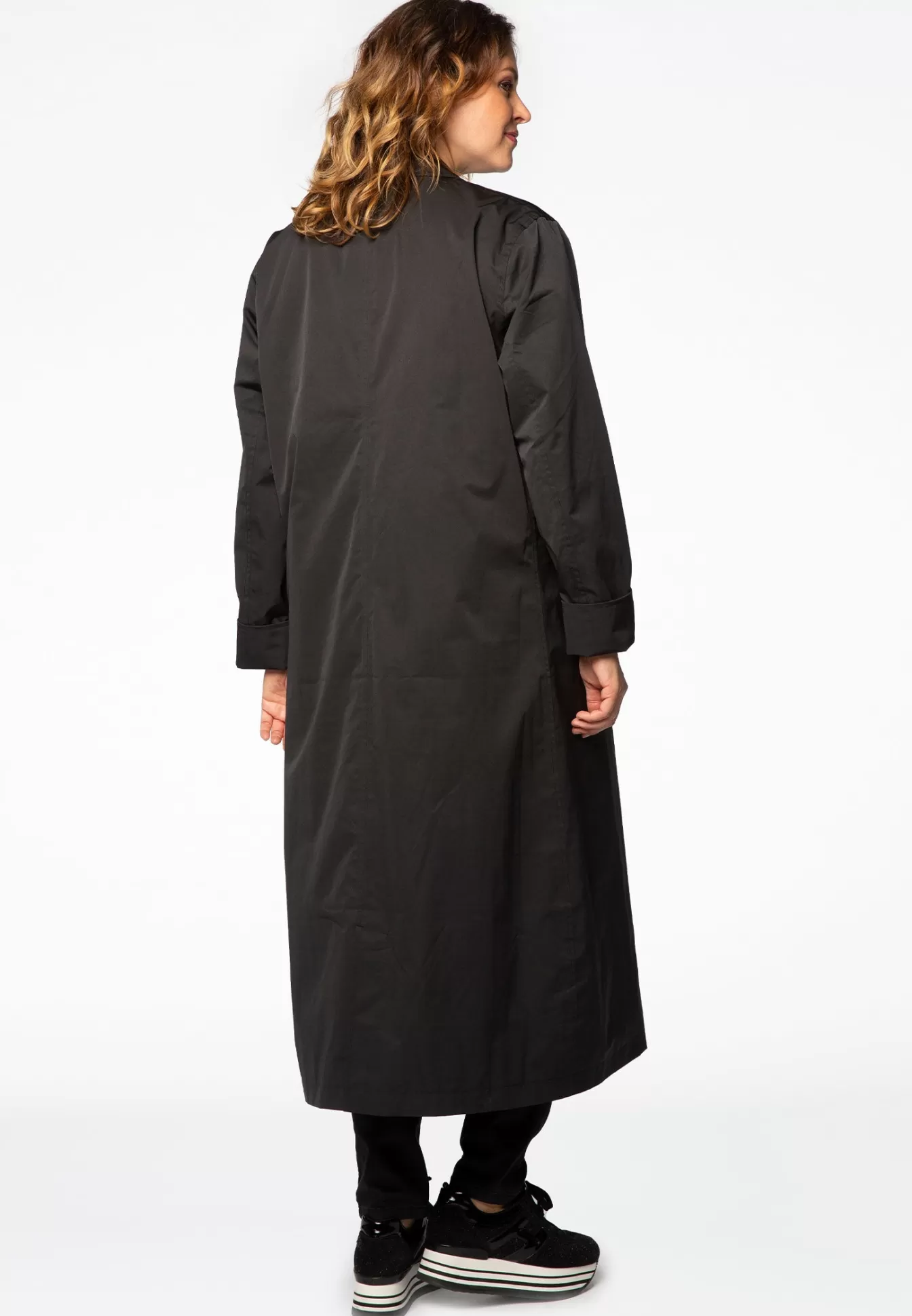 YOEK Raincoat basic long Black Sale