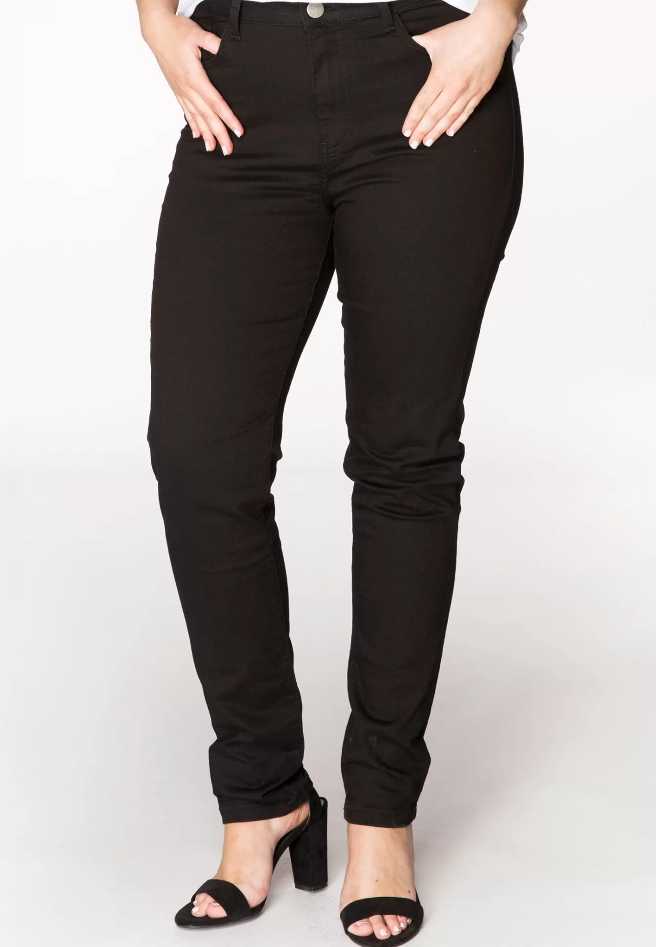 YOEK Shaping skinny jeans 5p Black Fashion