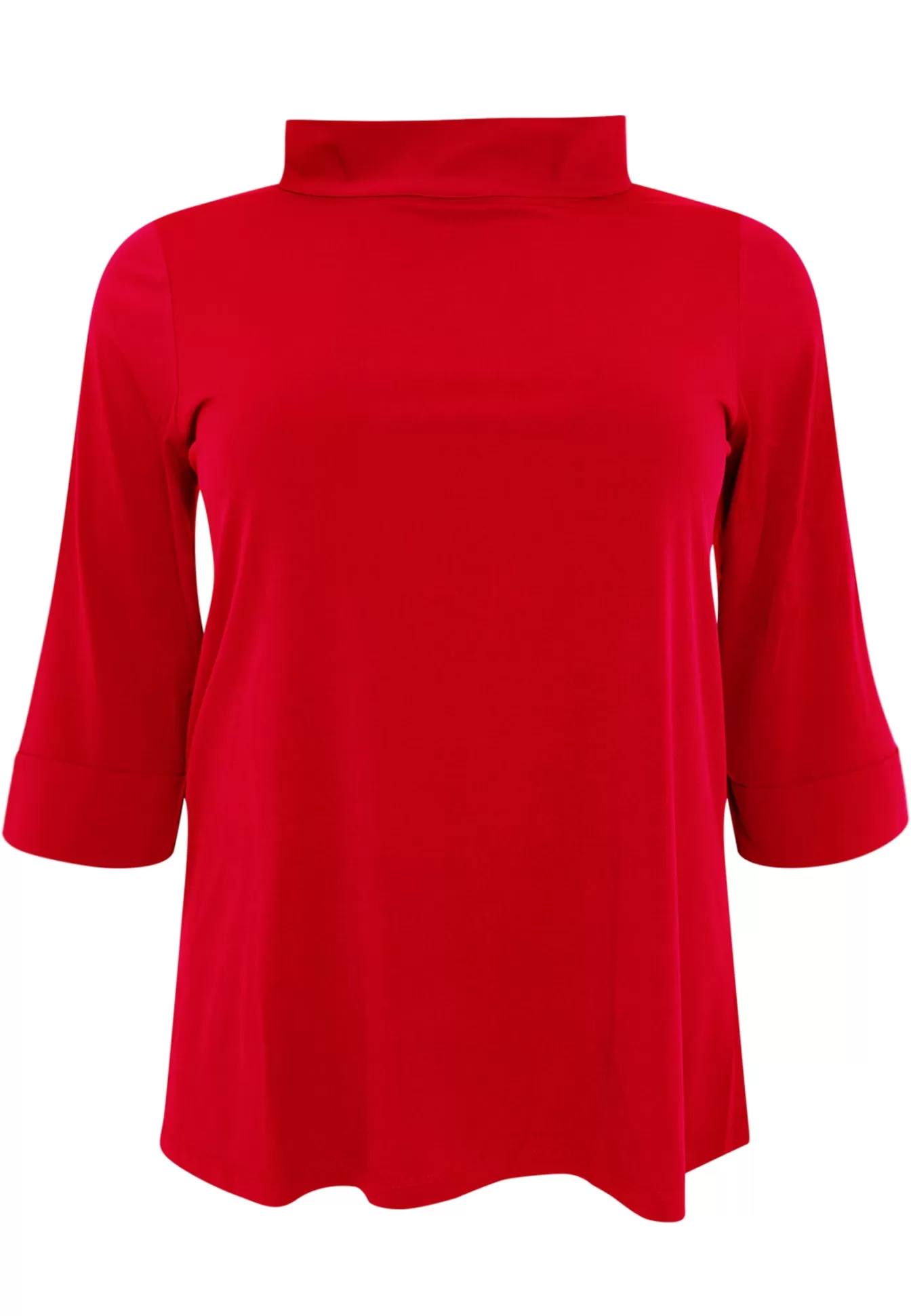 YOEK Shirt A-lijn met turtle neck DOLCE Red Cheap