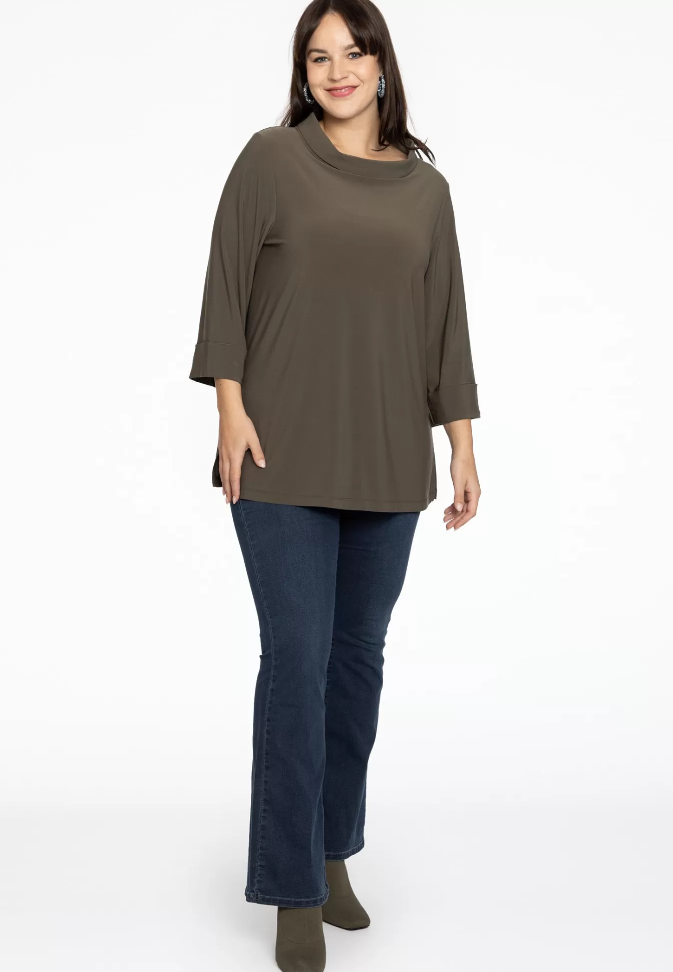 YOEK Shirt A-lijn met turtle neck DOLCE Lightgreen Sale