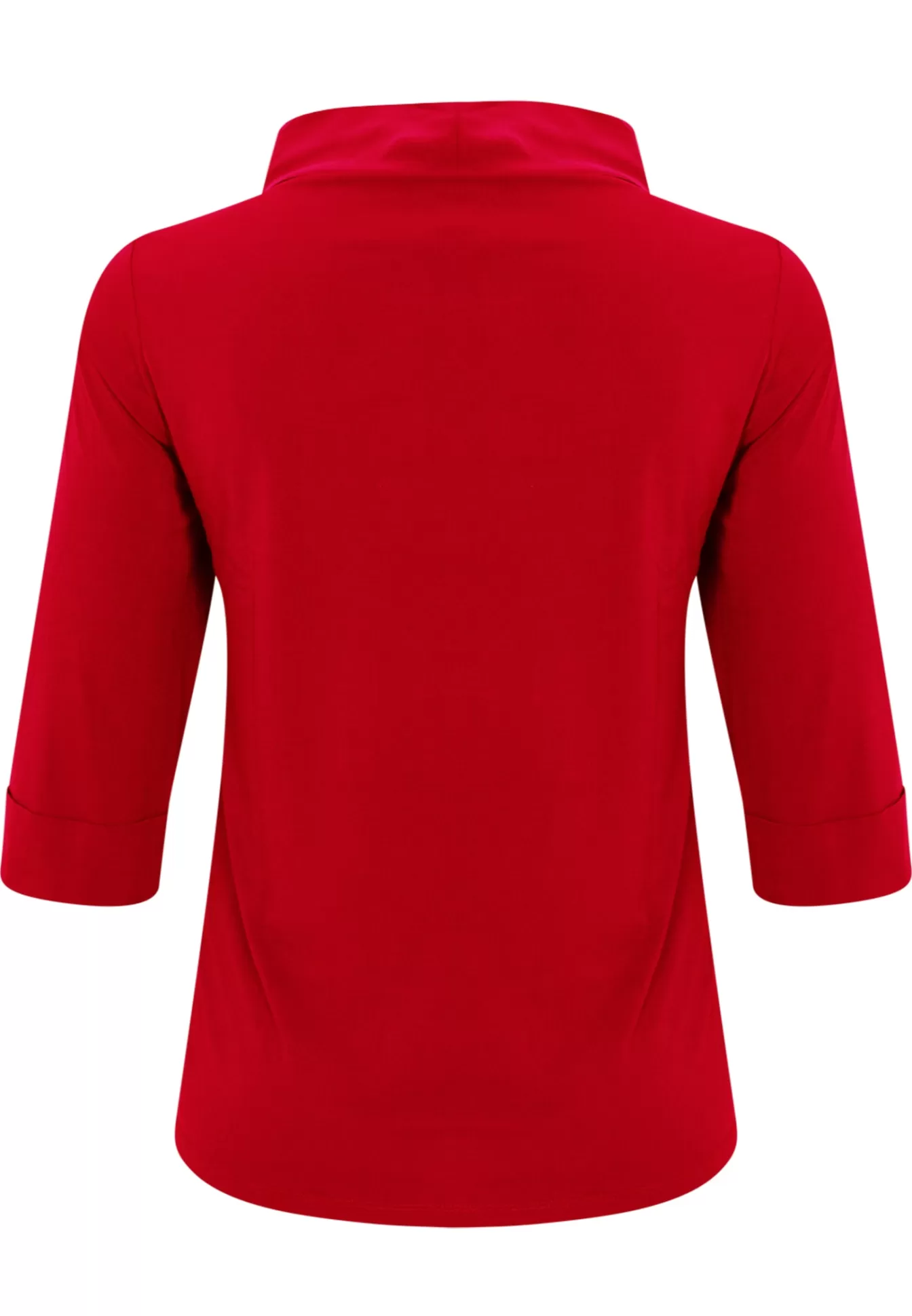 YOEK Shirt A-lijn met turtle neck DOLCE Red Cheap