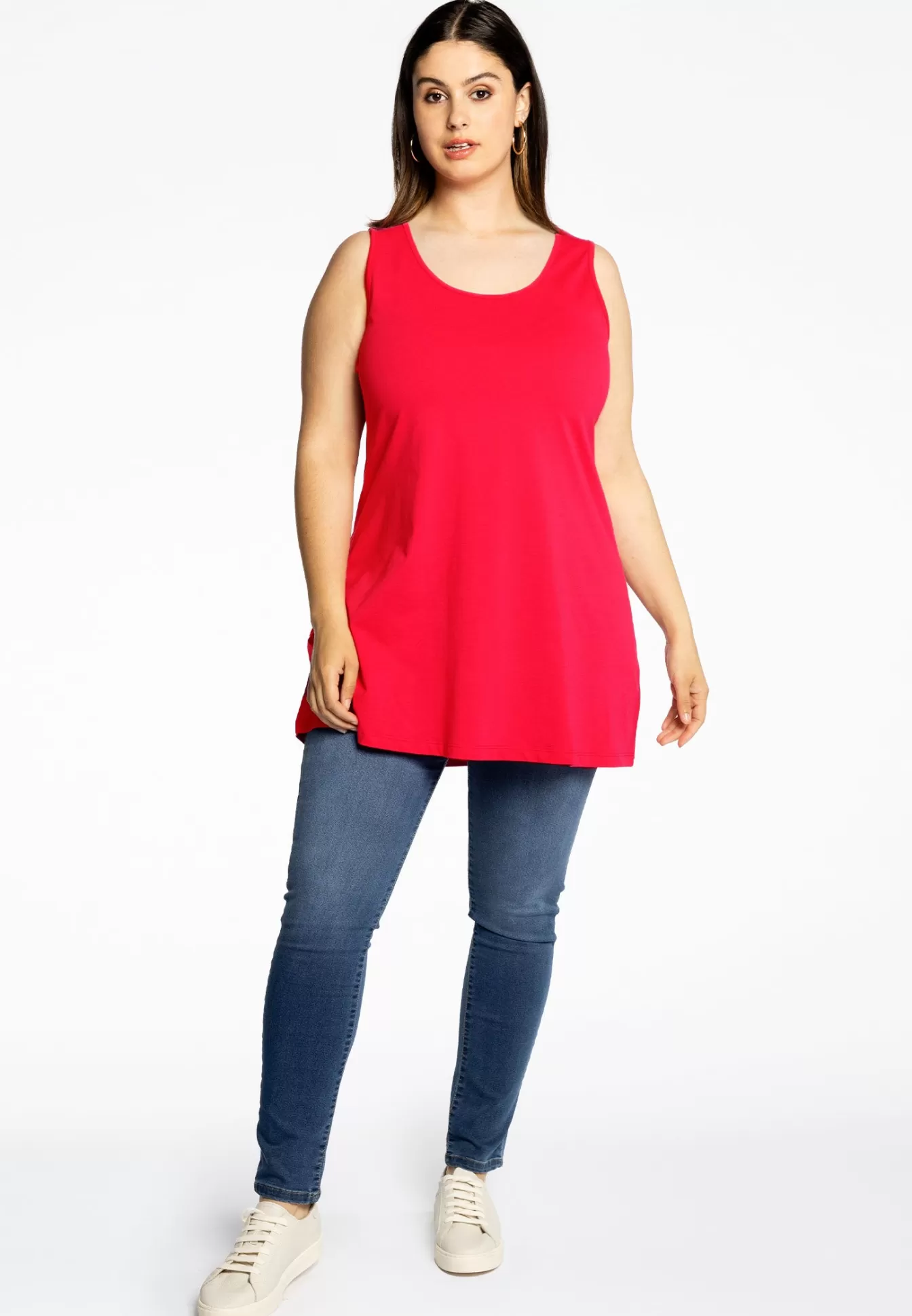 YOEK Top flare COTTON Red Clearance