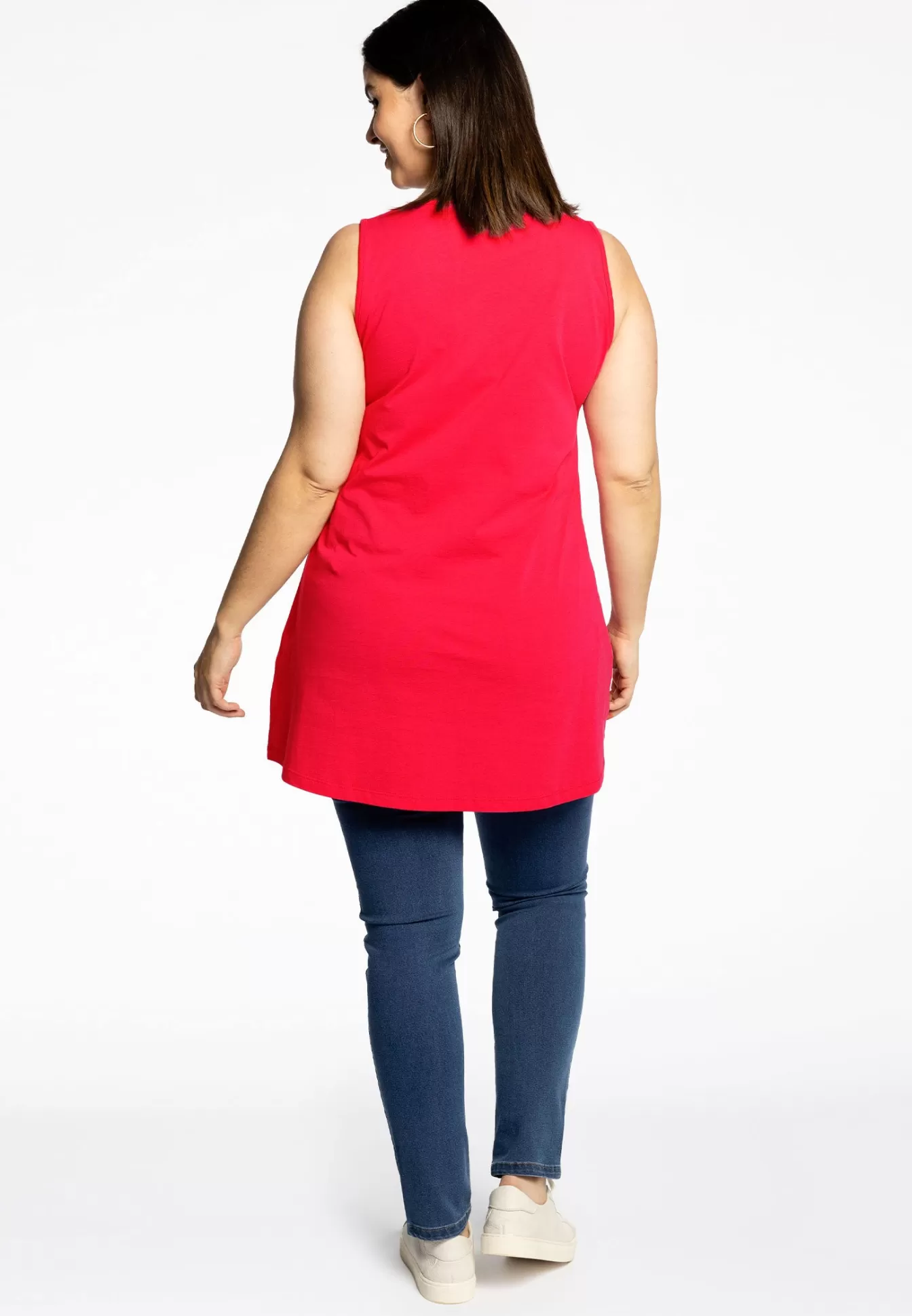 YOEK Top flare COTTON Red Clearance