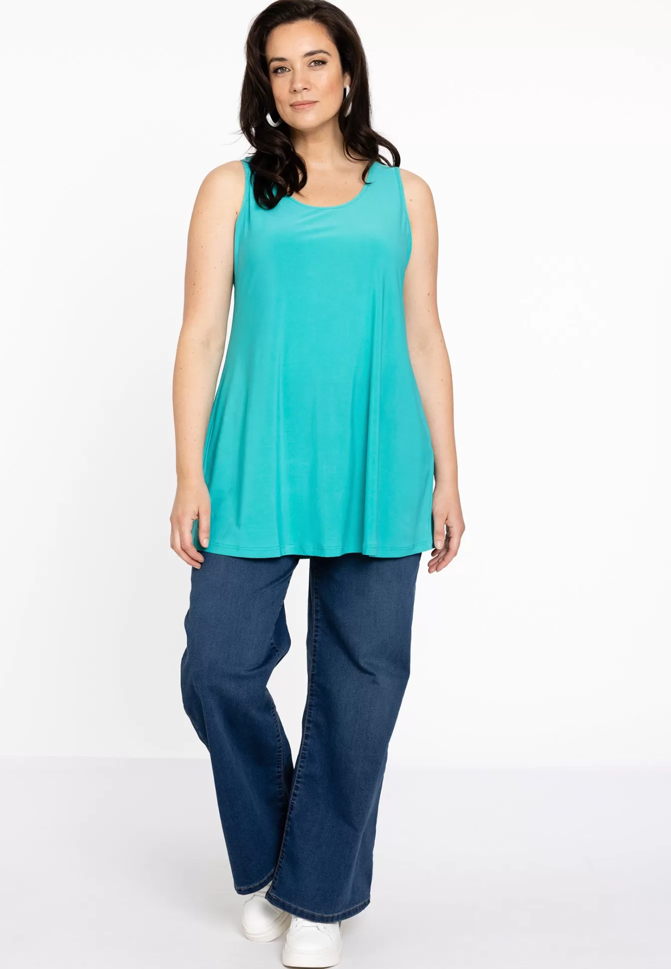 YOEK Top flare DOLCE Turquoise New