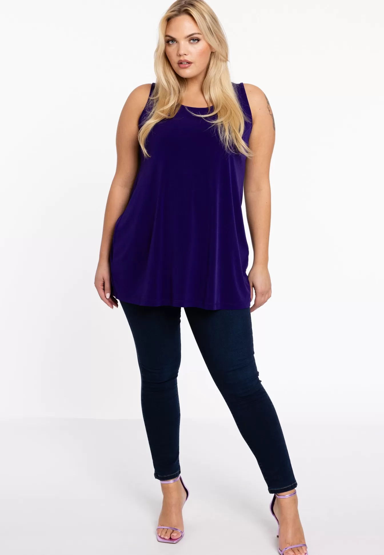 YOEK Top flare DOLCE Purple Discount