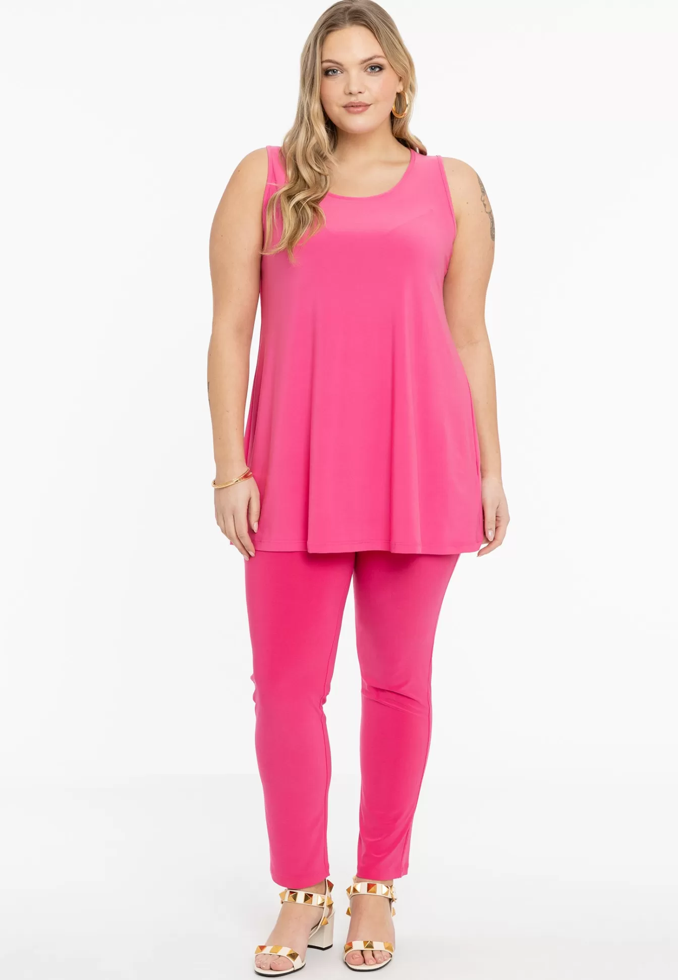 YOEK Top flare DOLCE Pink Flash Sale