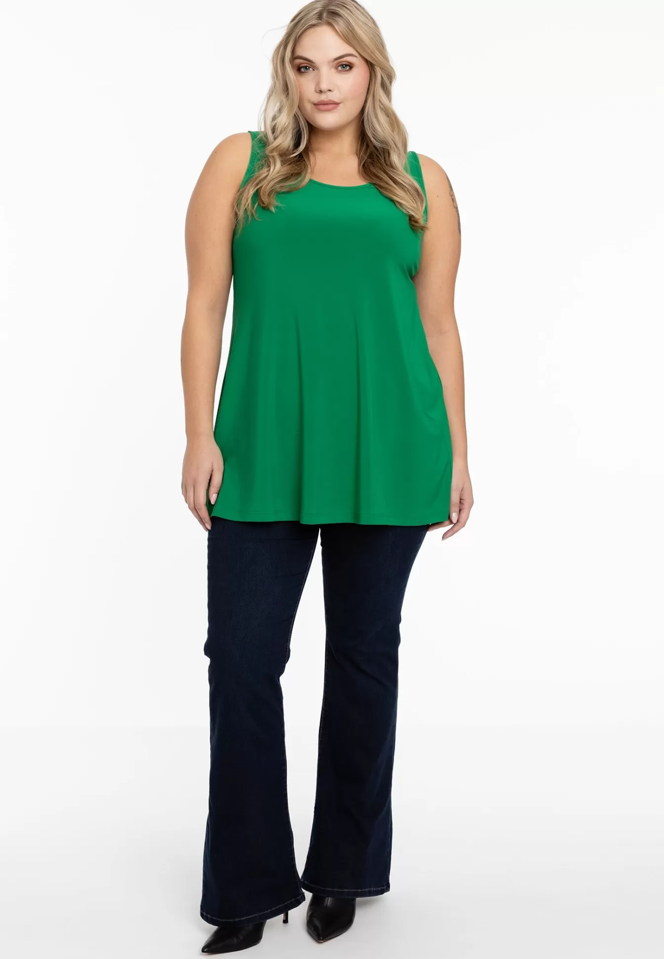 YOEK Top flare DOLCE Green Clearance