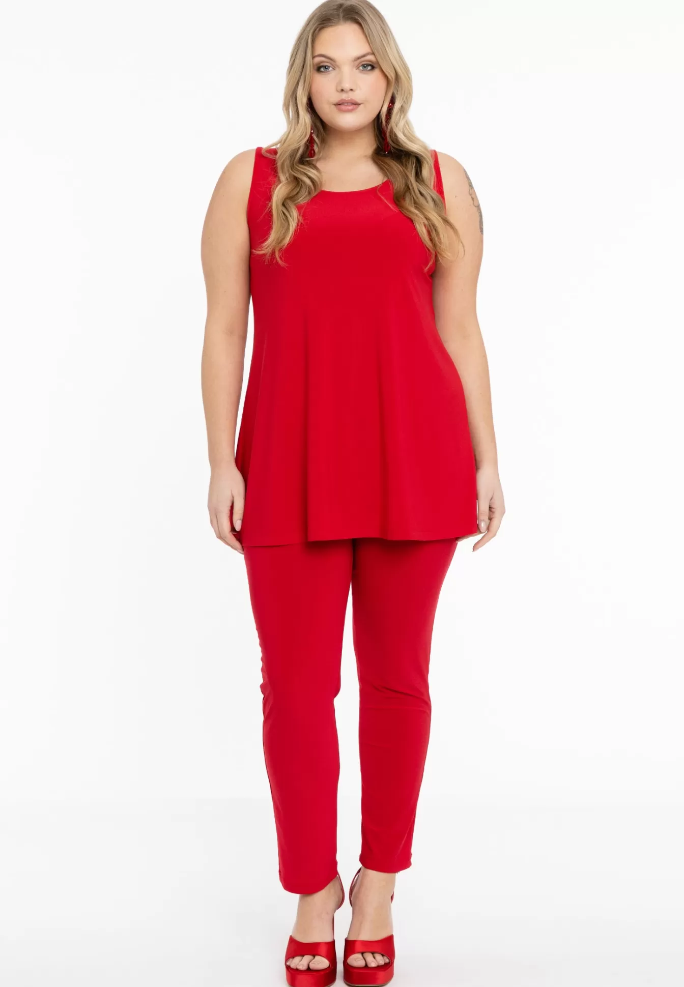 YOEK Top flare DOLCE Red Hot