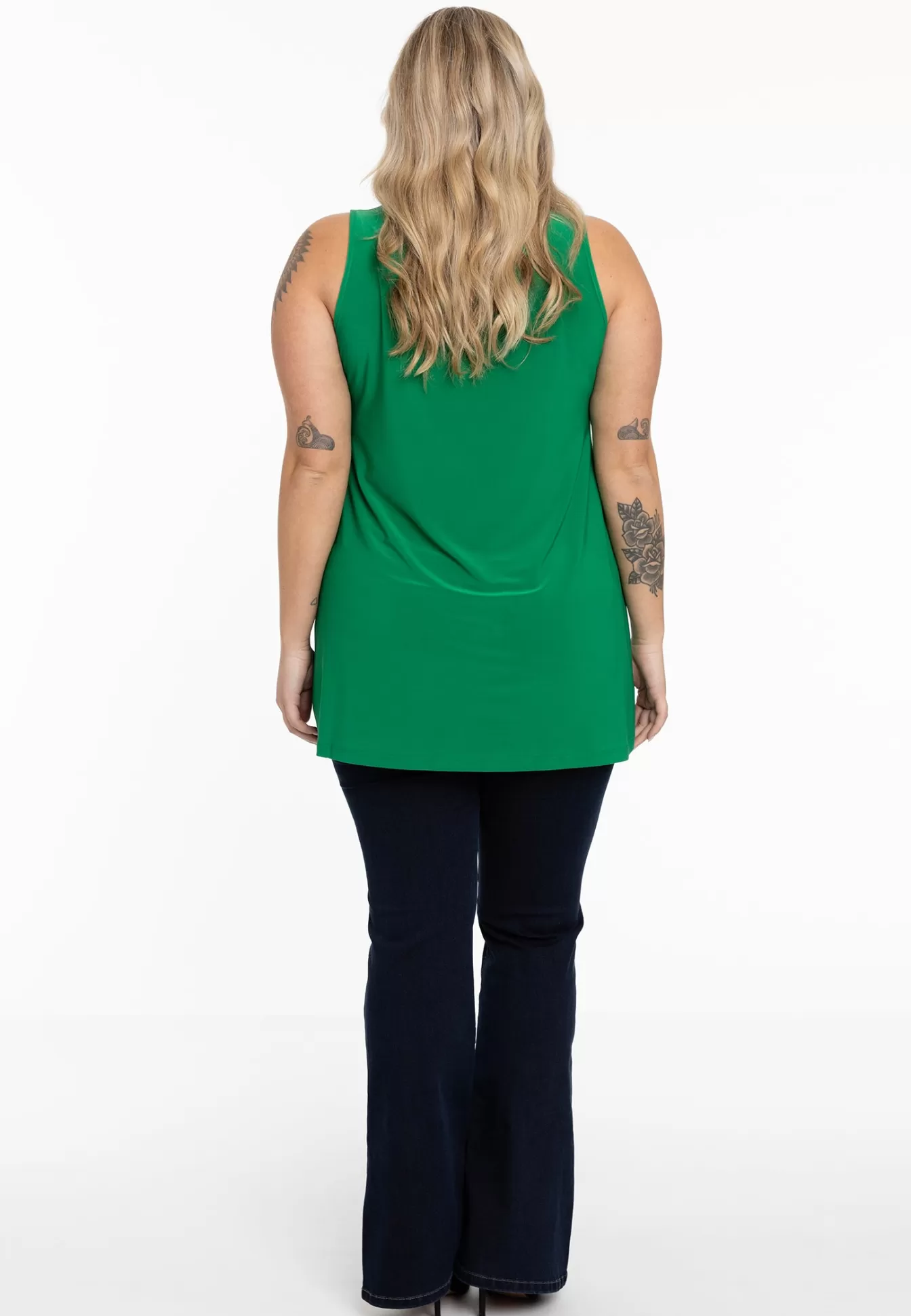 YOEK Top flare DOLCE Green Clearance