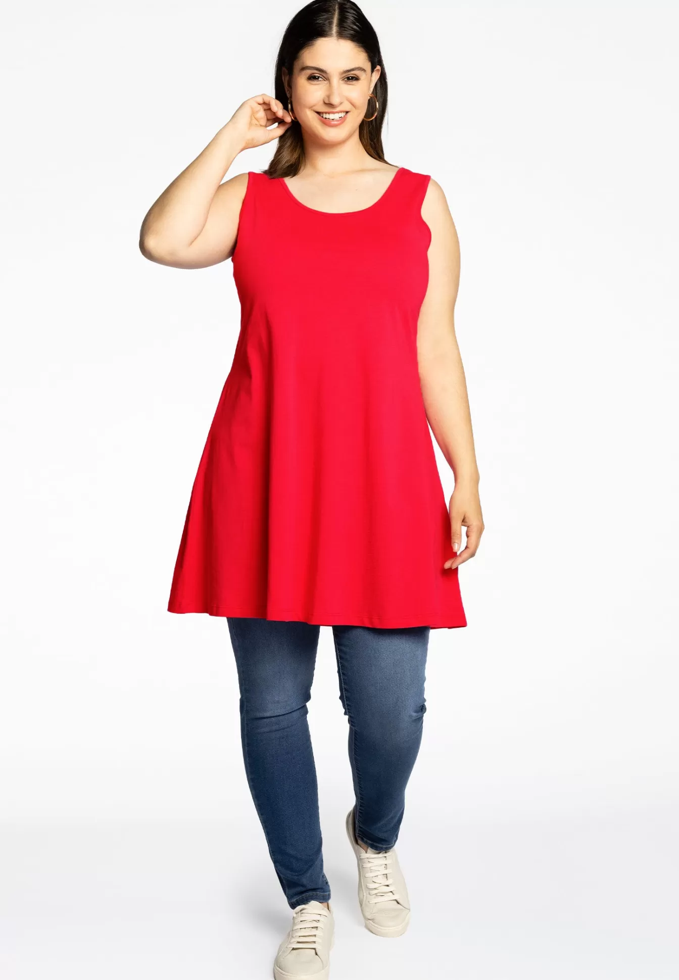 YOEK Top wide bottom COTTON Red Store