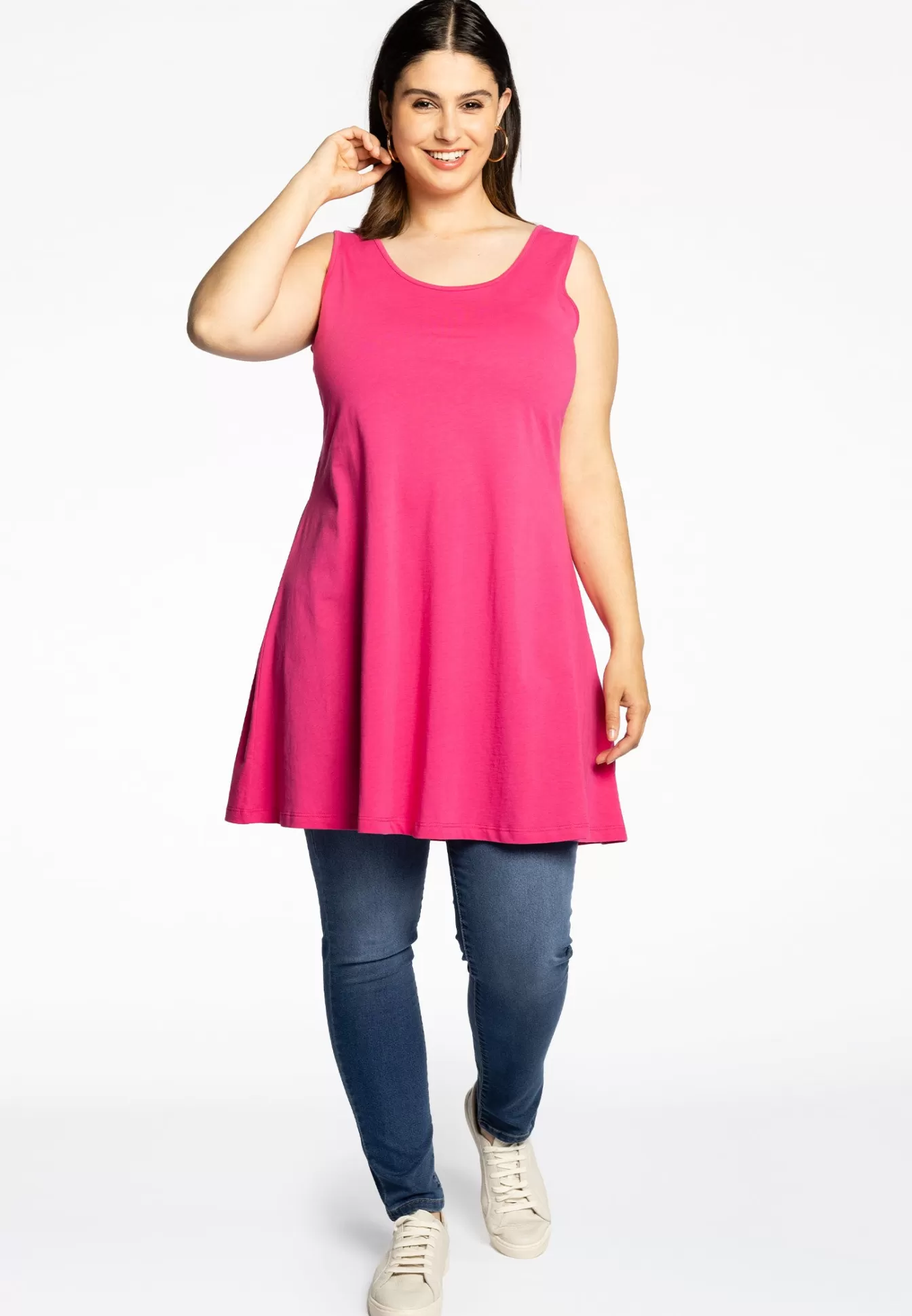 YOEK Top wide bottom COTTON Pink Clearance