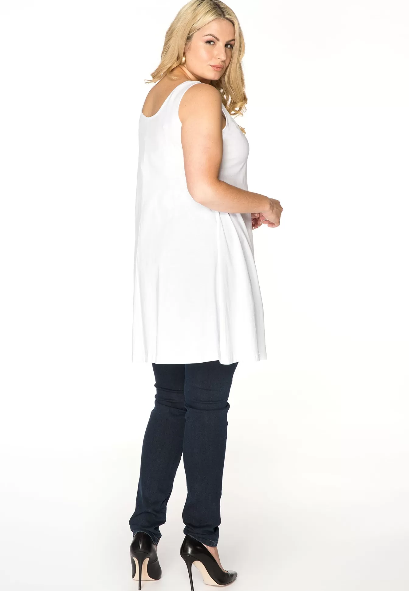 YOEK Top wide bottom COTTON White Fashion