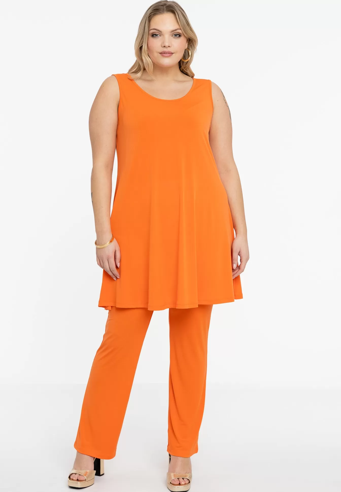 YOEK Top wide bottom DOLCE Orange Store