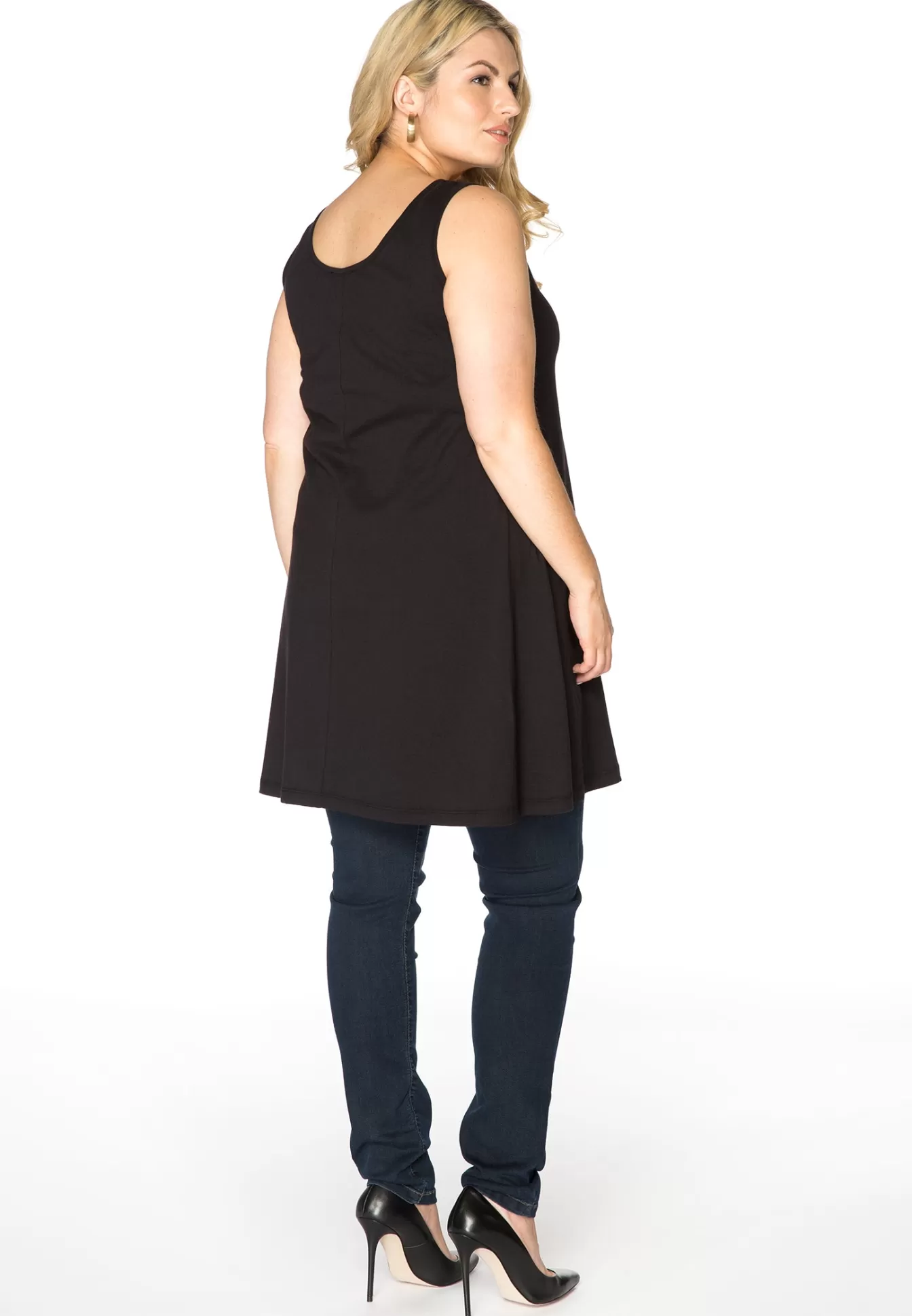 YOEK Top wide bottom VISCOSE Black Best Sale