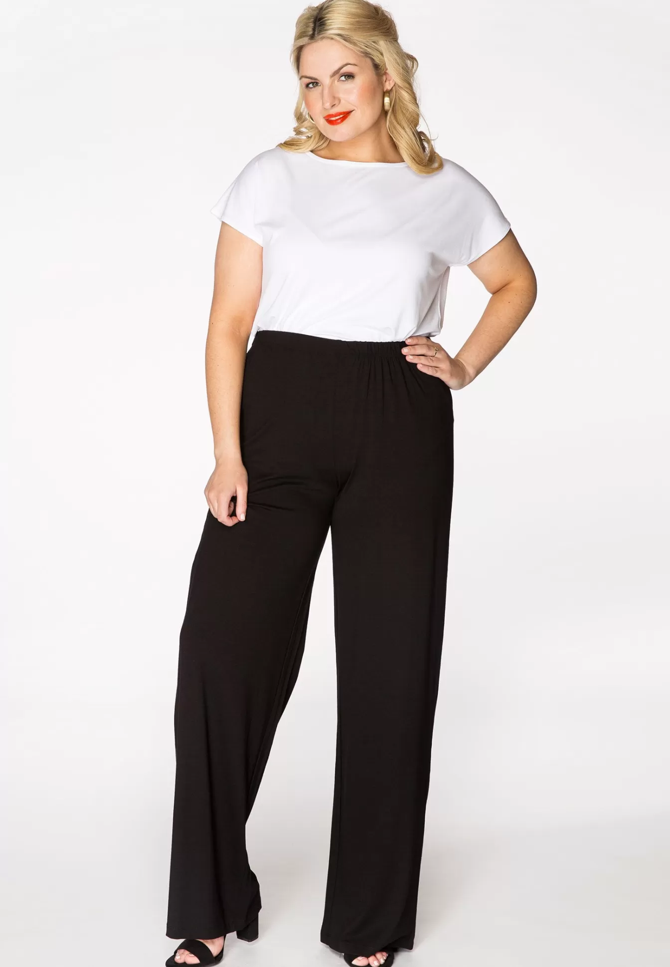 YOEK Trousers long Black Flash Sale