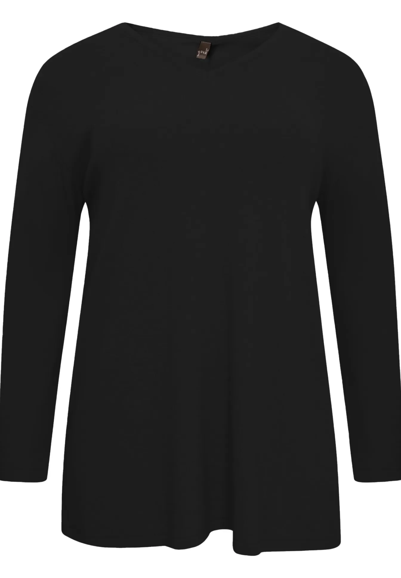 YOEK Trui met V-hals cashmere Black Discount