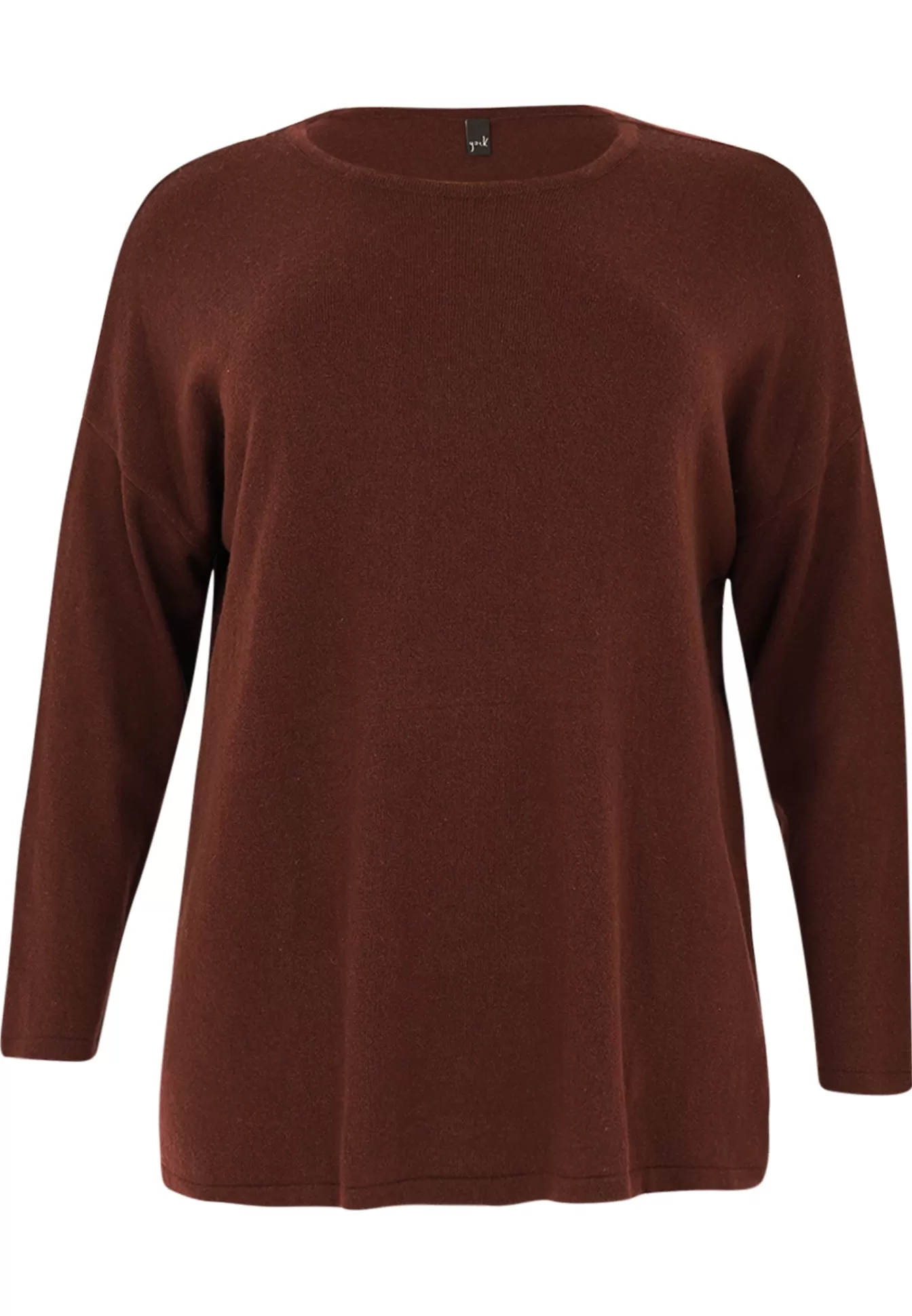 YOEK Trui vierkant cashmere Brown Best Sale