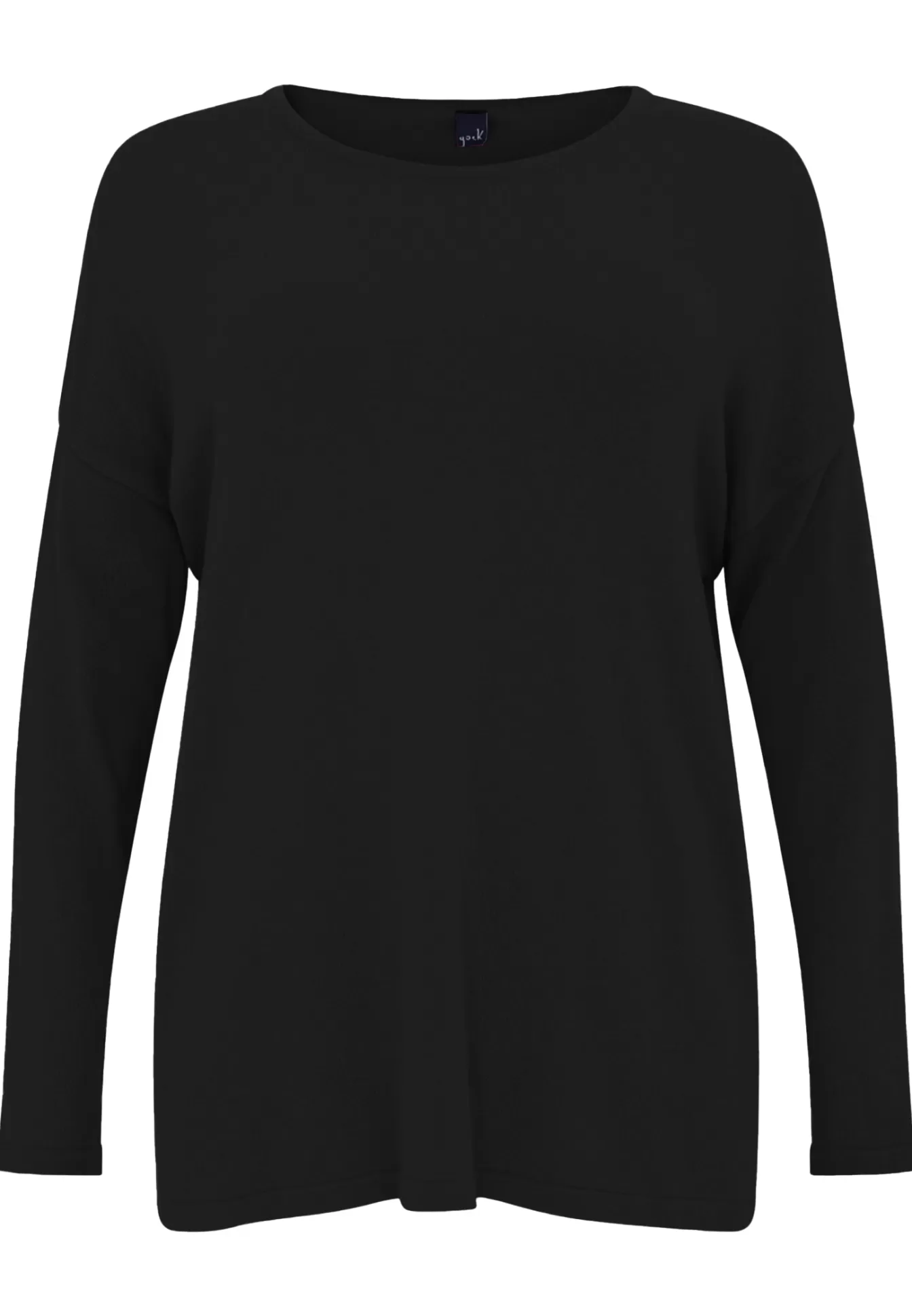 YOEK Trui vierkant cashmere Black Clearance